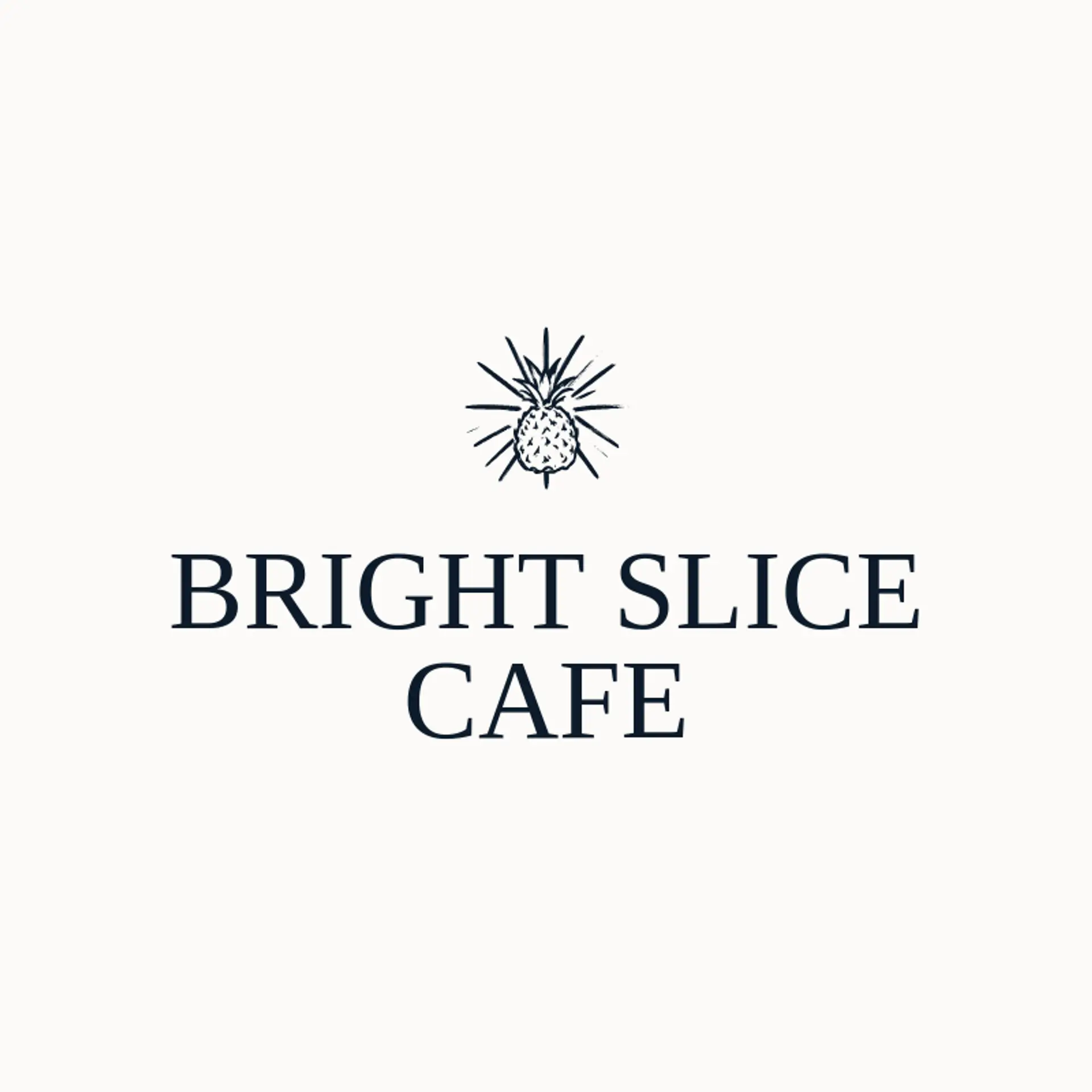 Bright Slice Cafe logo for pineapple