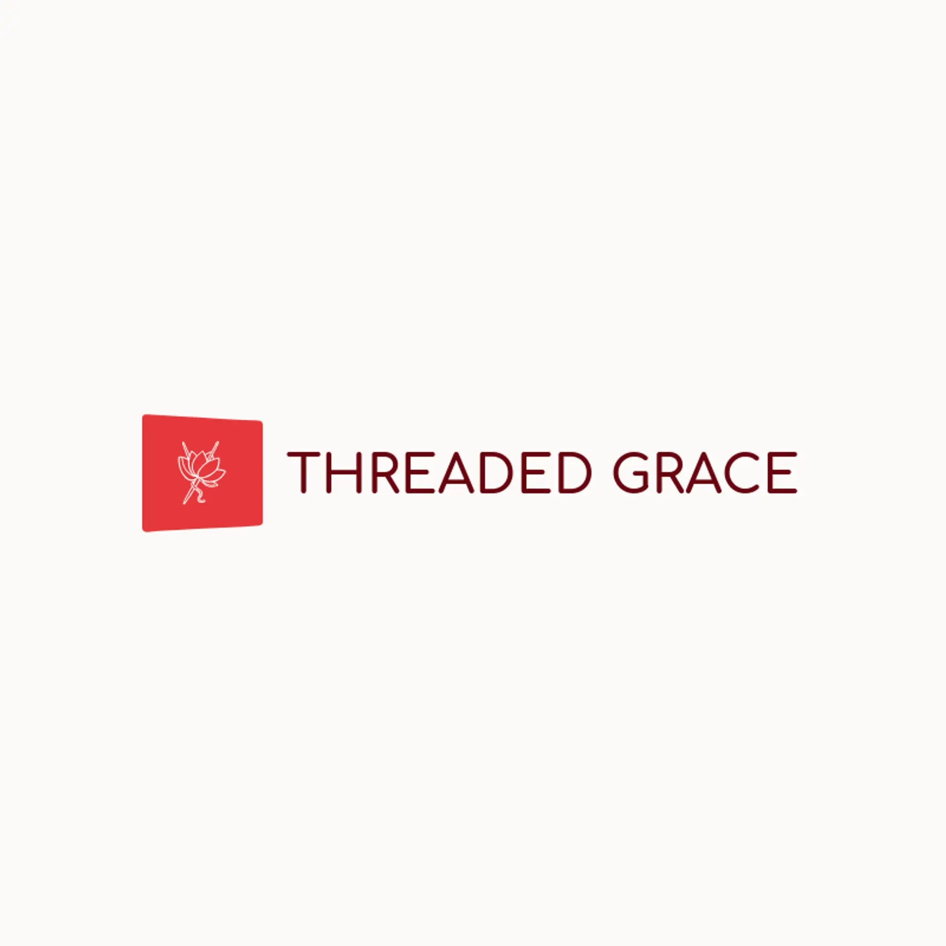 Threaded Grace logo for saree