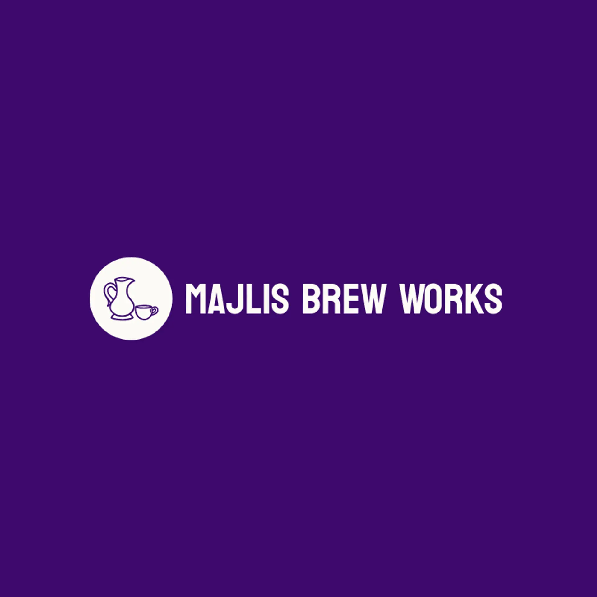 Majlis Brew Works logo for arabic