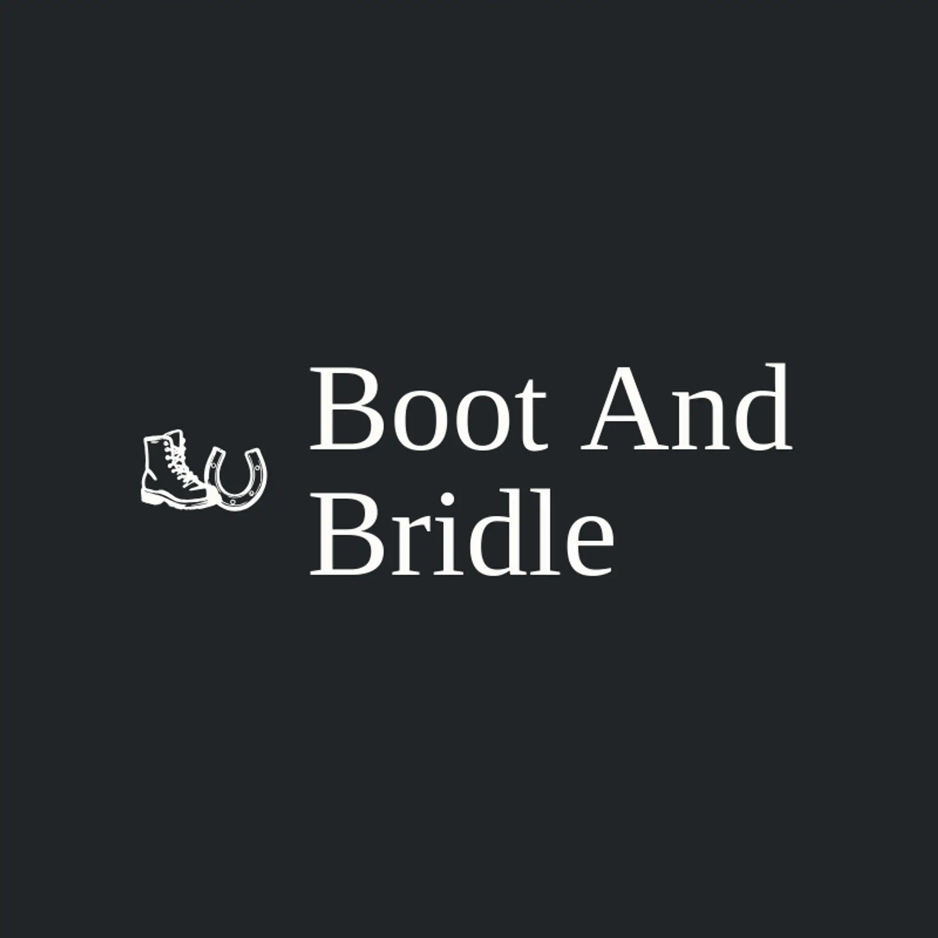 Boot and Bridle logo for horseshoe