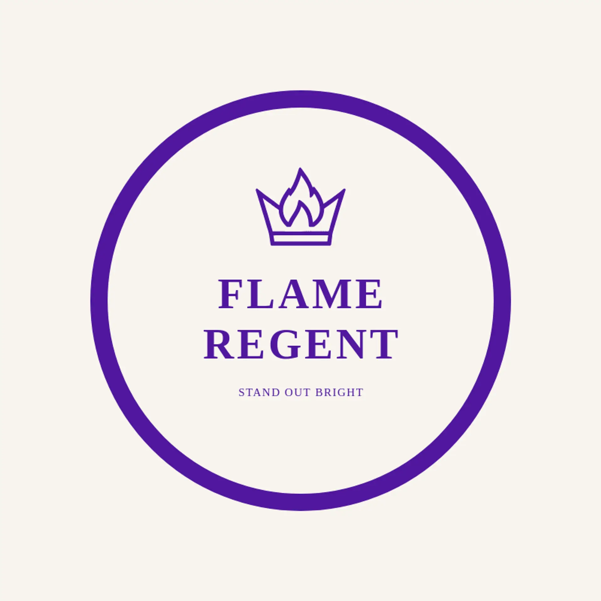 Flame Regent logo for flame