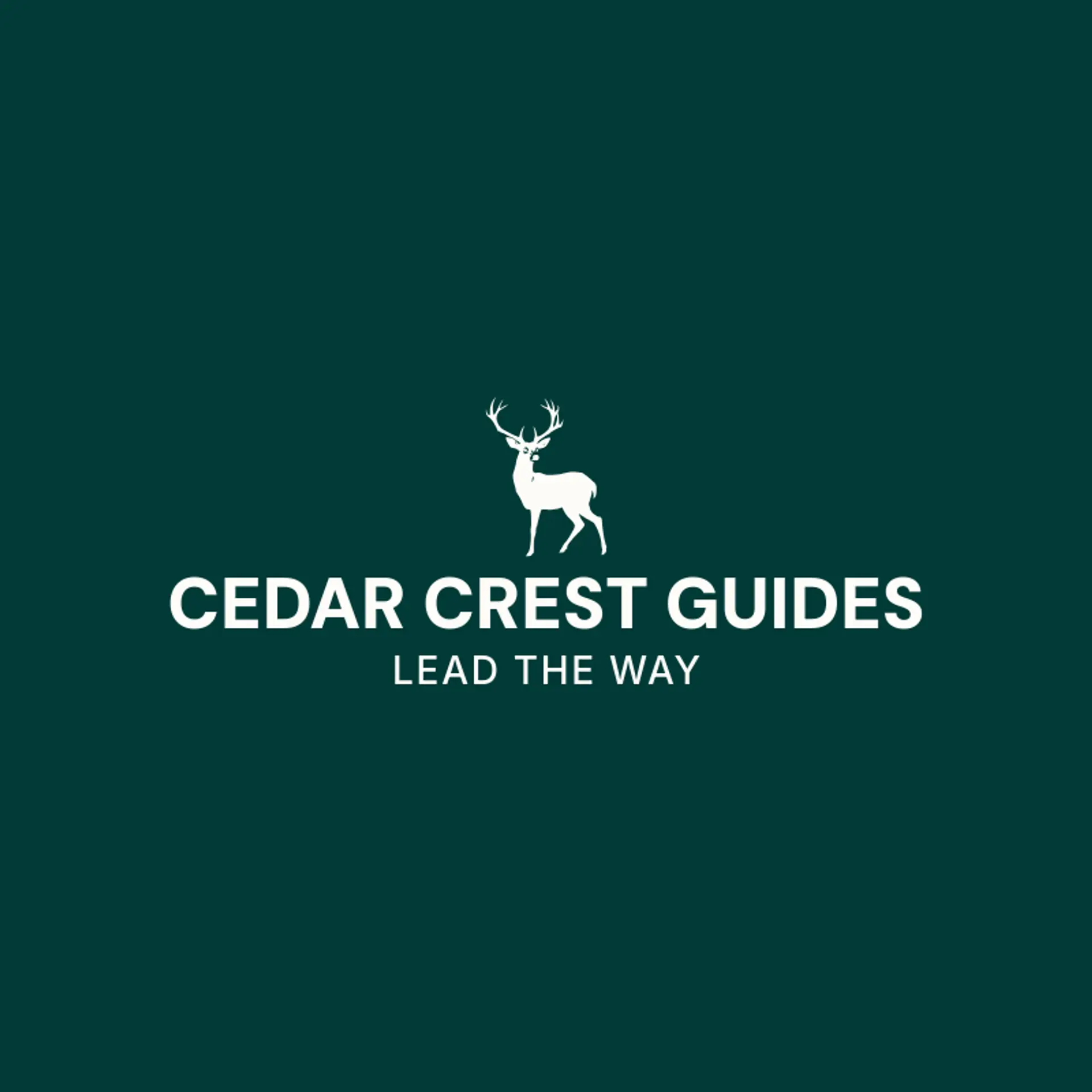 Cedar Crest Guides logo for buck