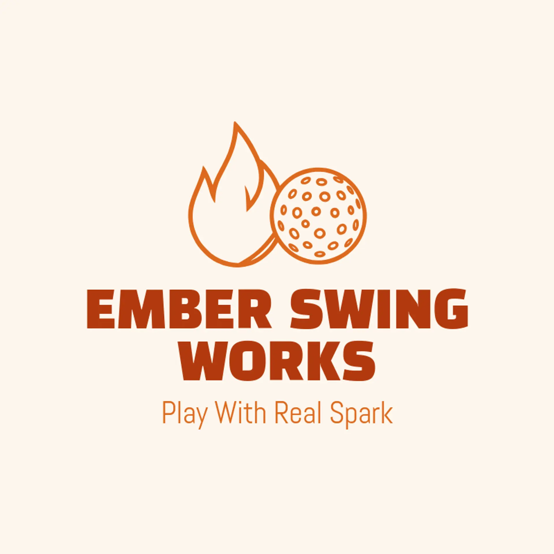 Ember Swing Works logo for wiffleball