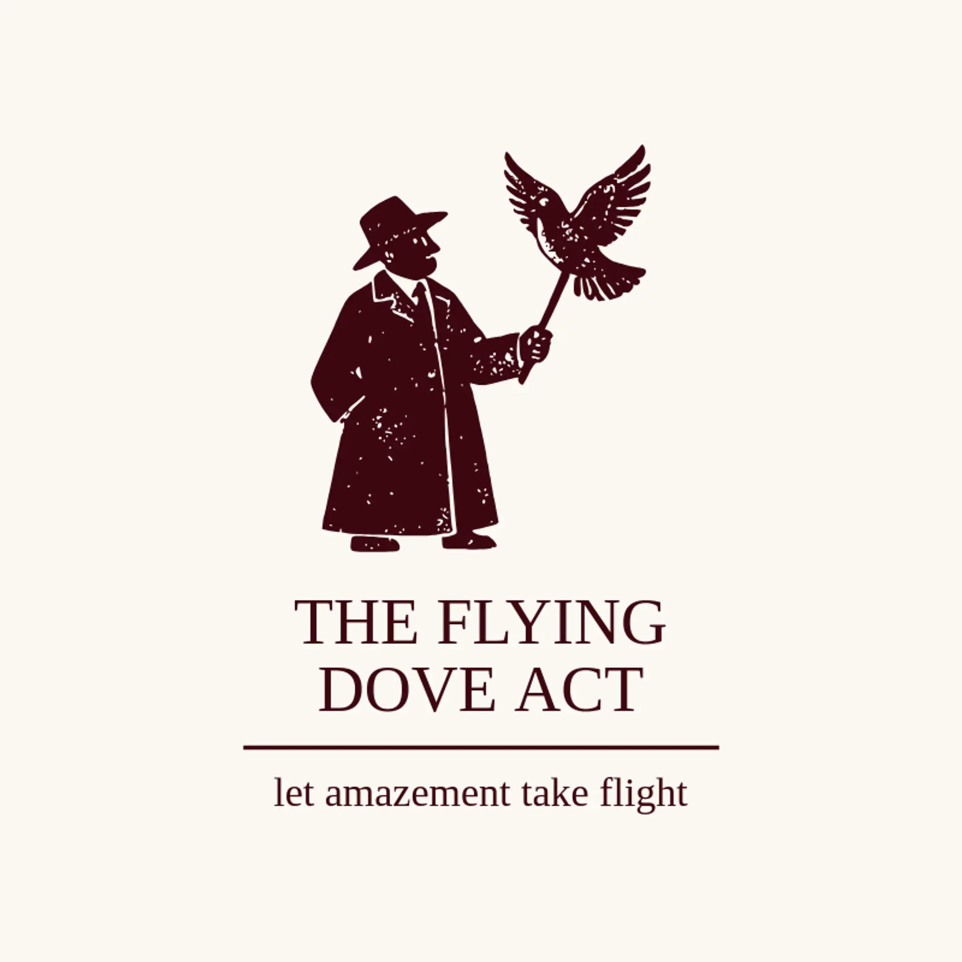 The Flying Dove Act logo for magician
