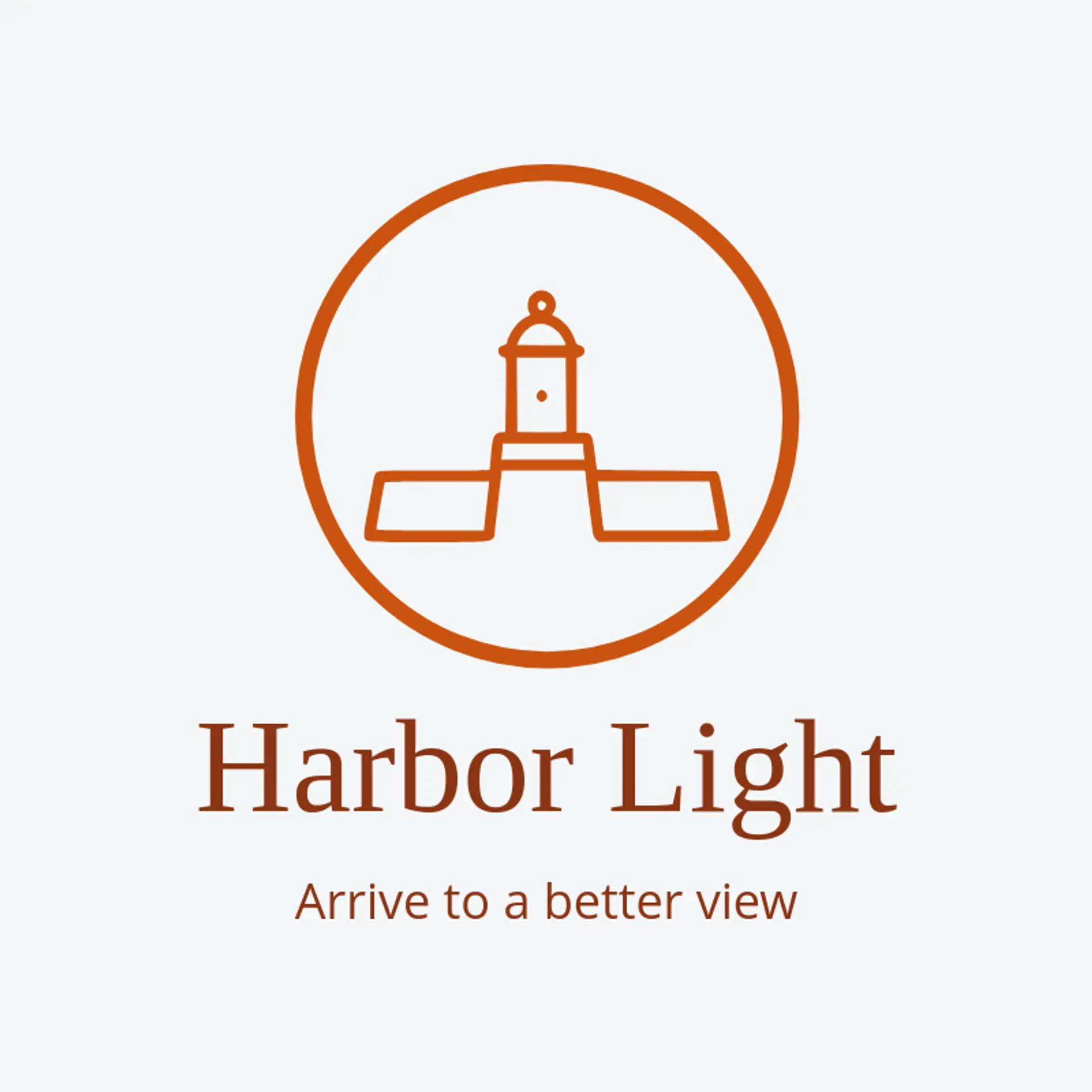 Harbor Light logo for marina