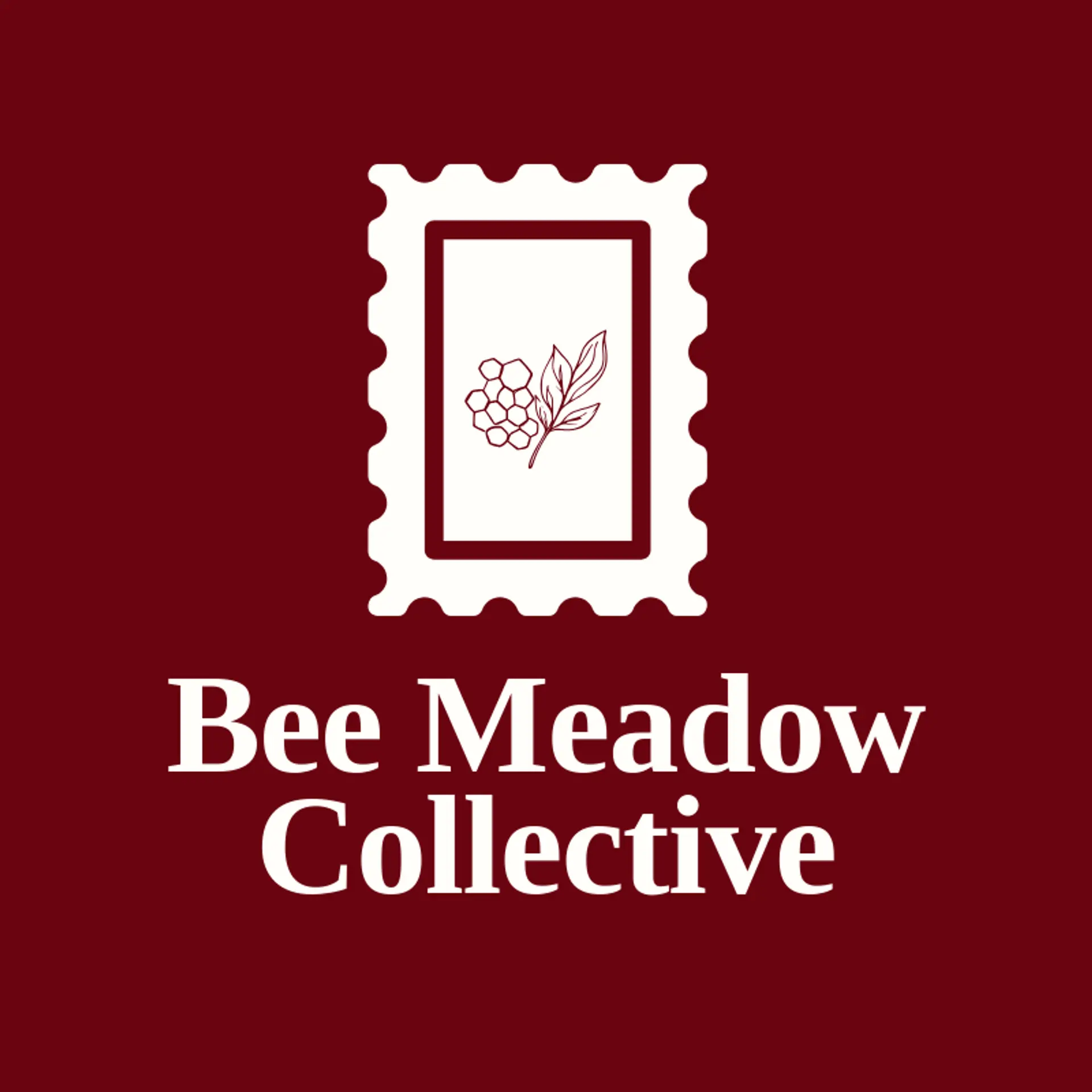 Bee Meadow Collective logo for honeycomb