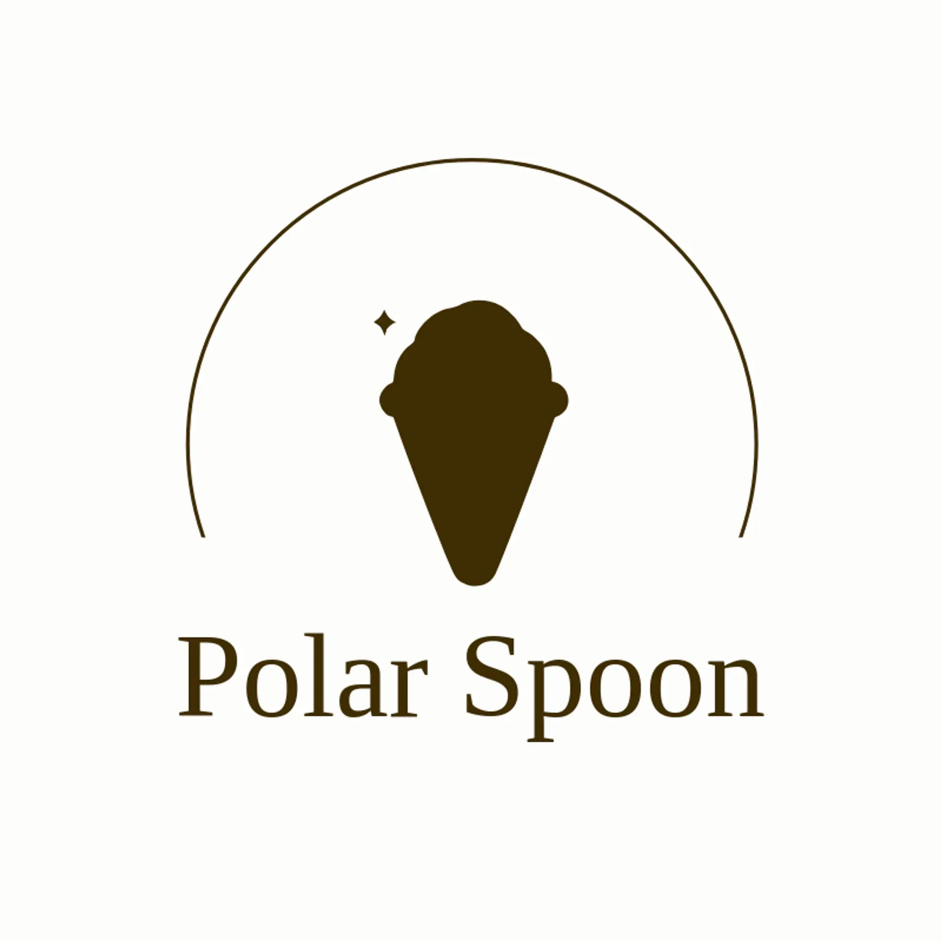 Polar Spoon logo for snow cone