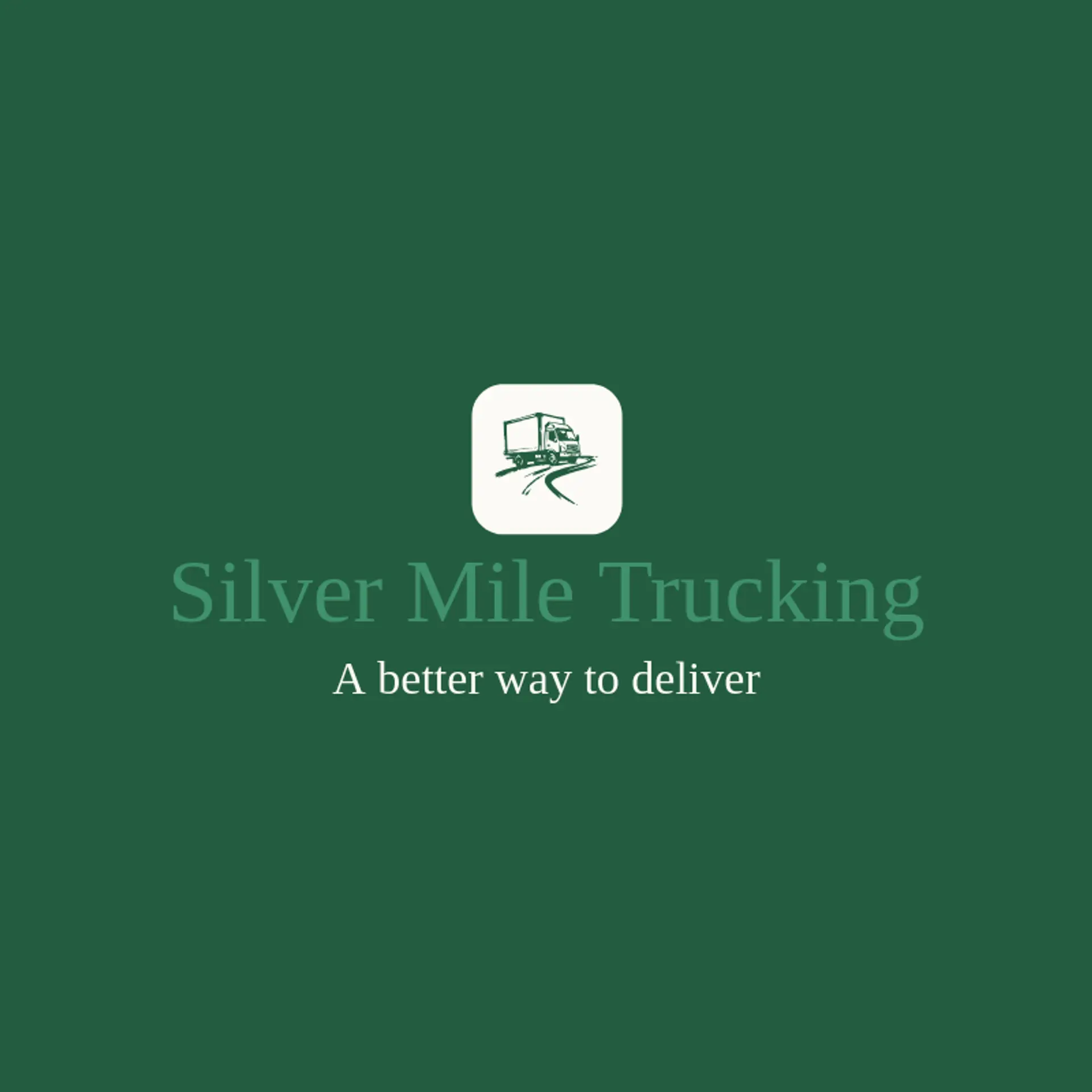 Silver Mile Trucking logo for box truck