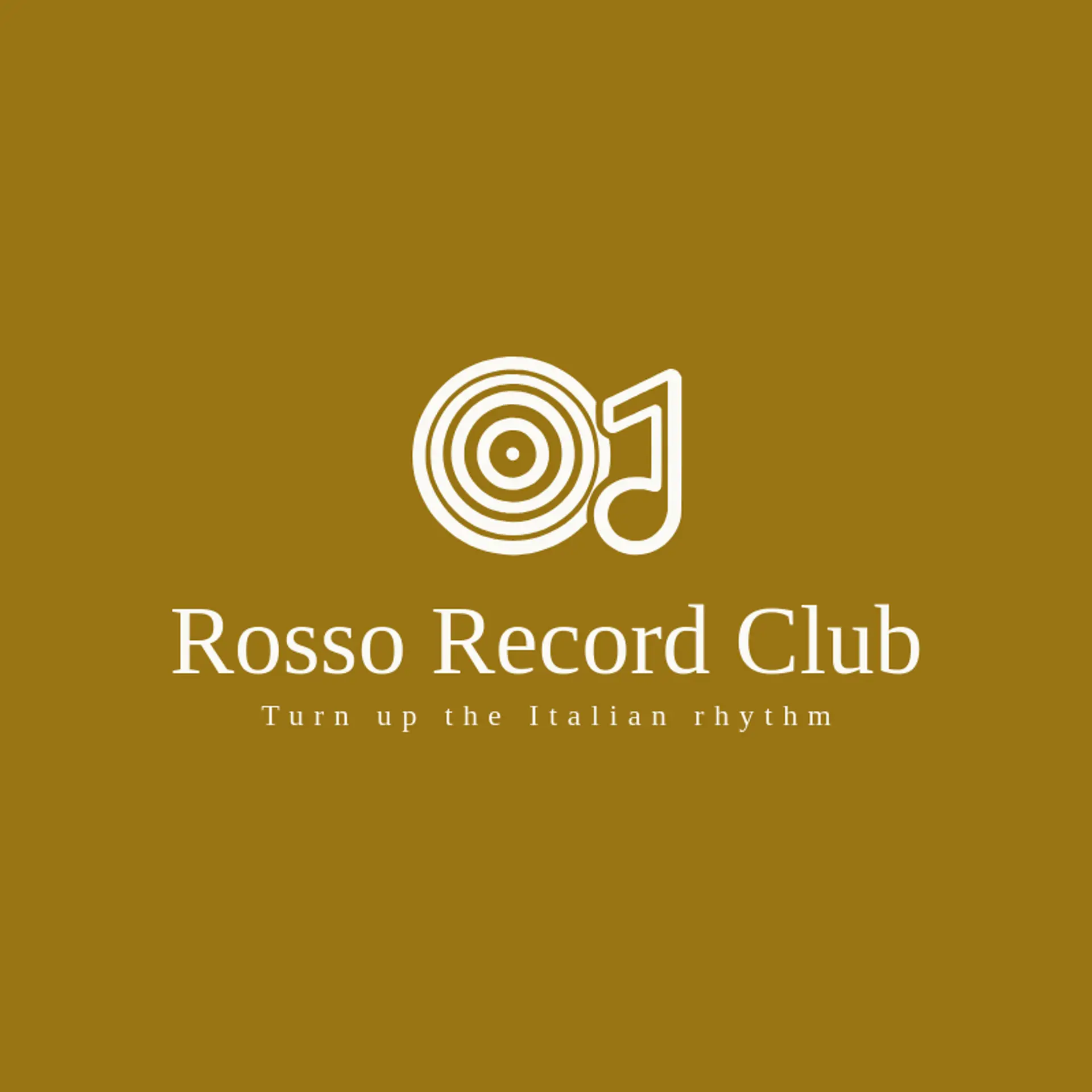 Rosso Record Club logo for italian