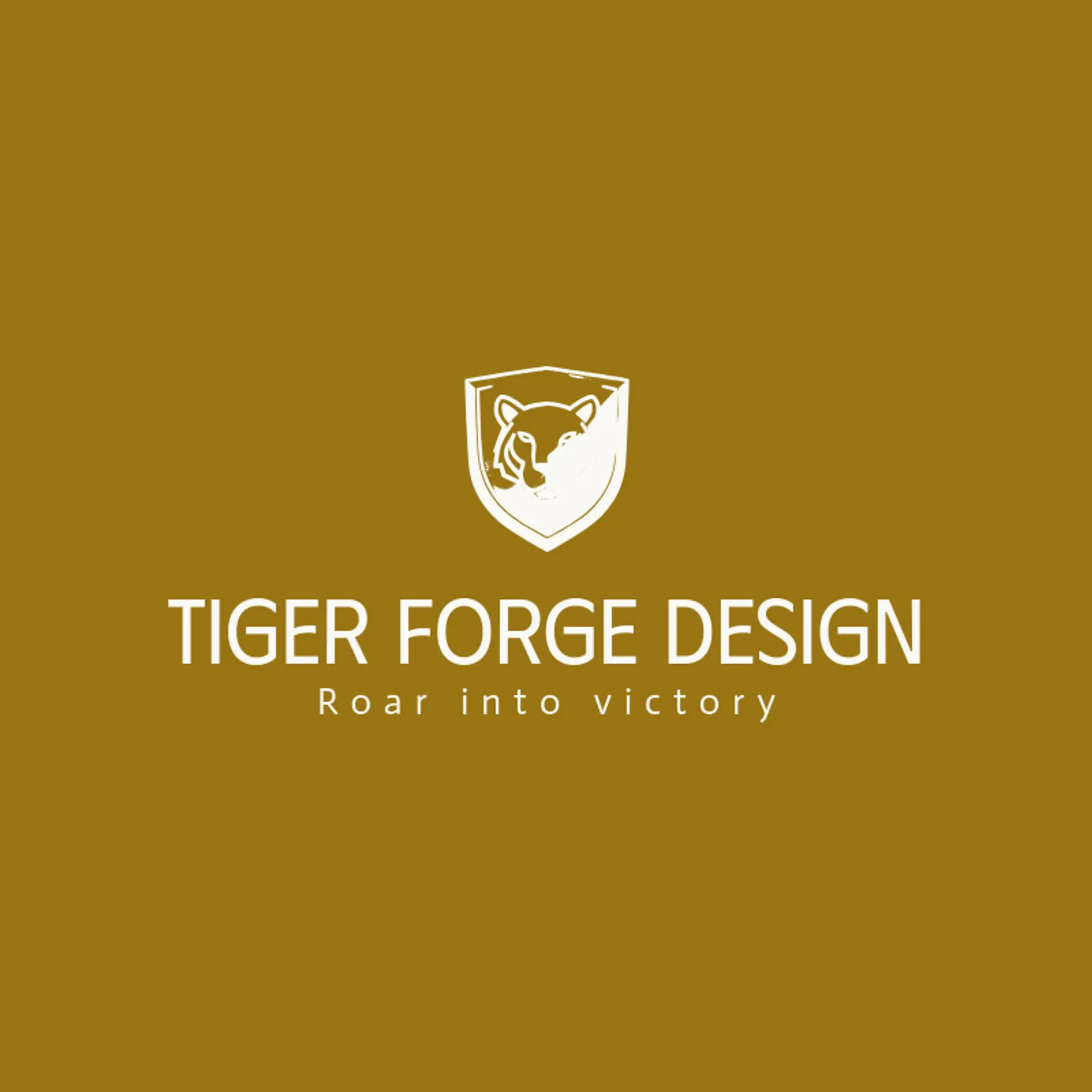 Tiger Forge Design logo for tiger