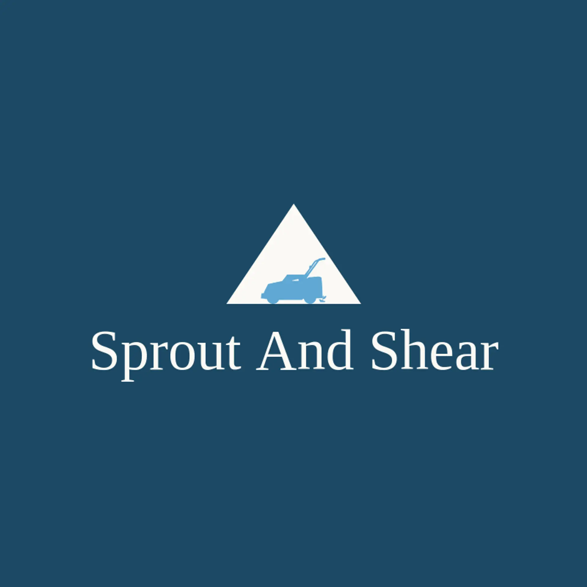 Sprout and Shear logo for lawn mowing