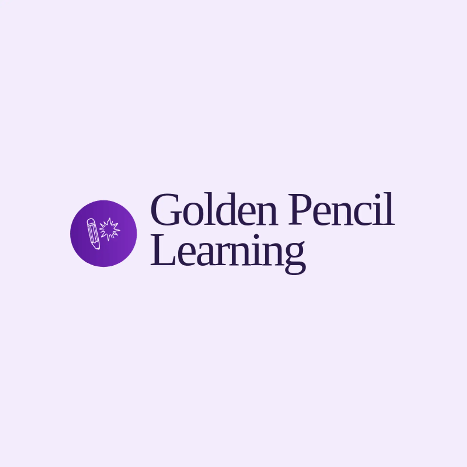 Golden Pencil Learning logo for learning