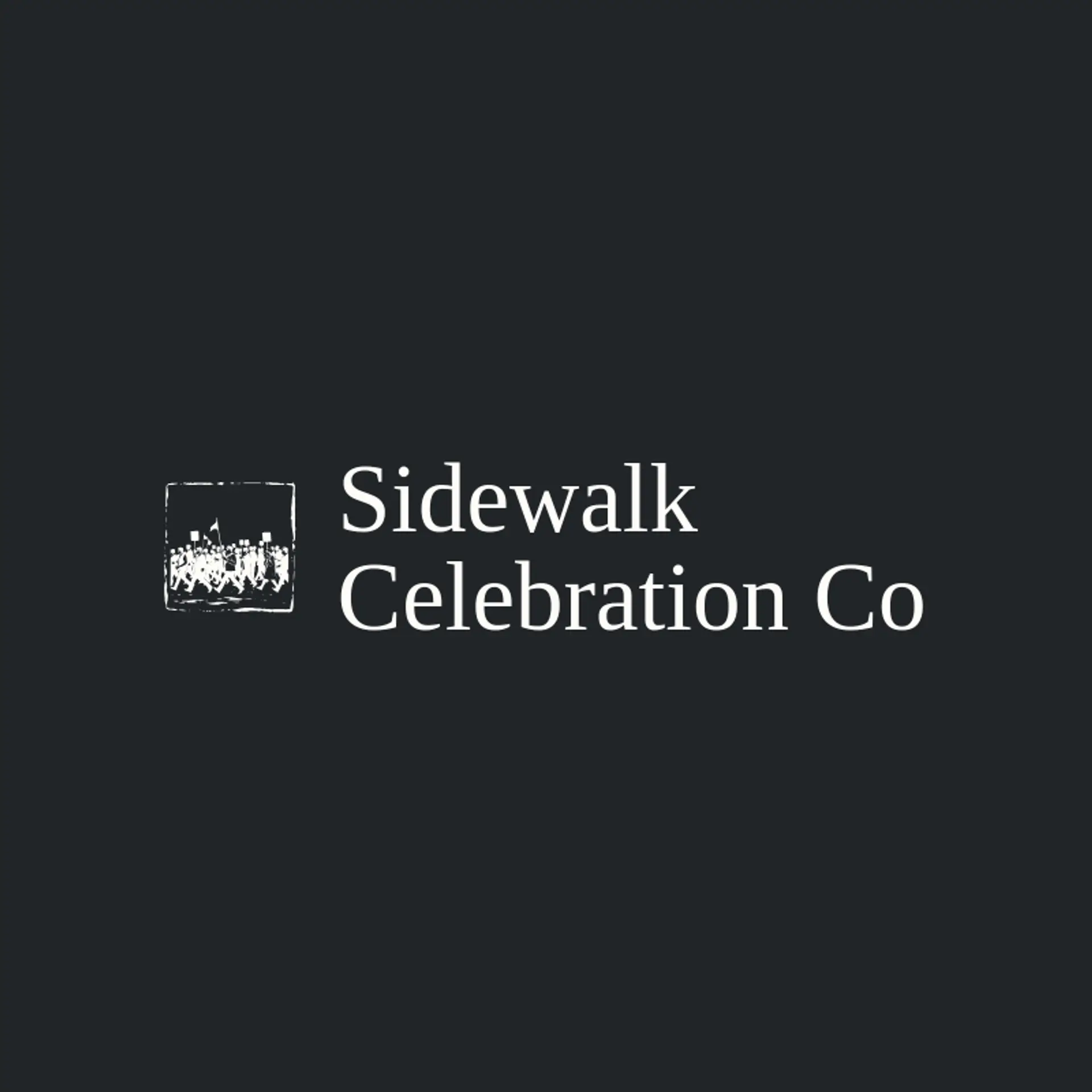 Sidewalk Celebration Co logo for parade