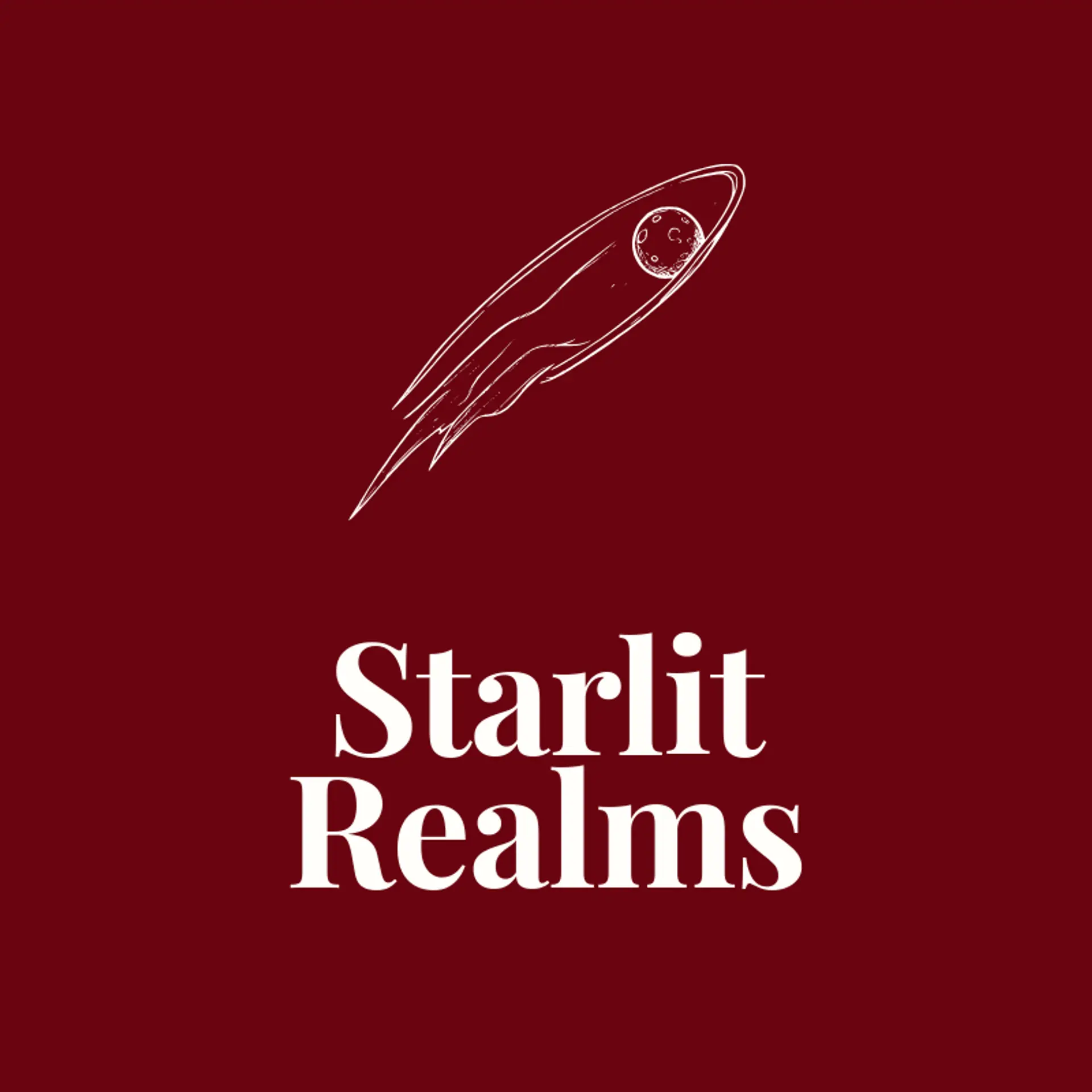 Starlit Realms logo for fantasy
