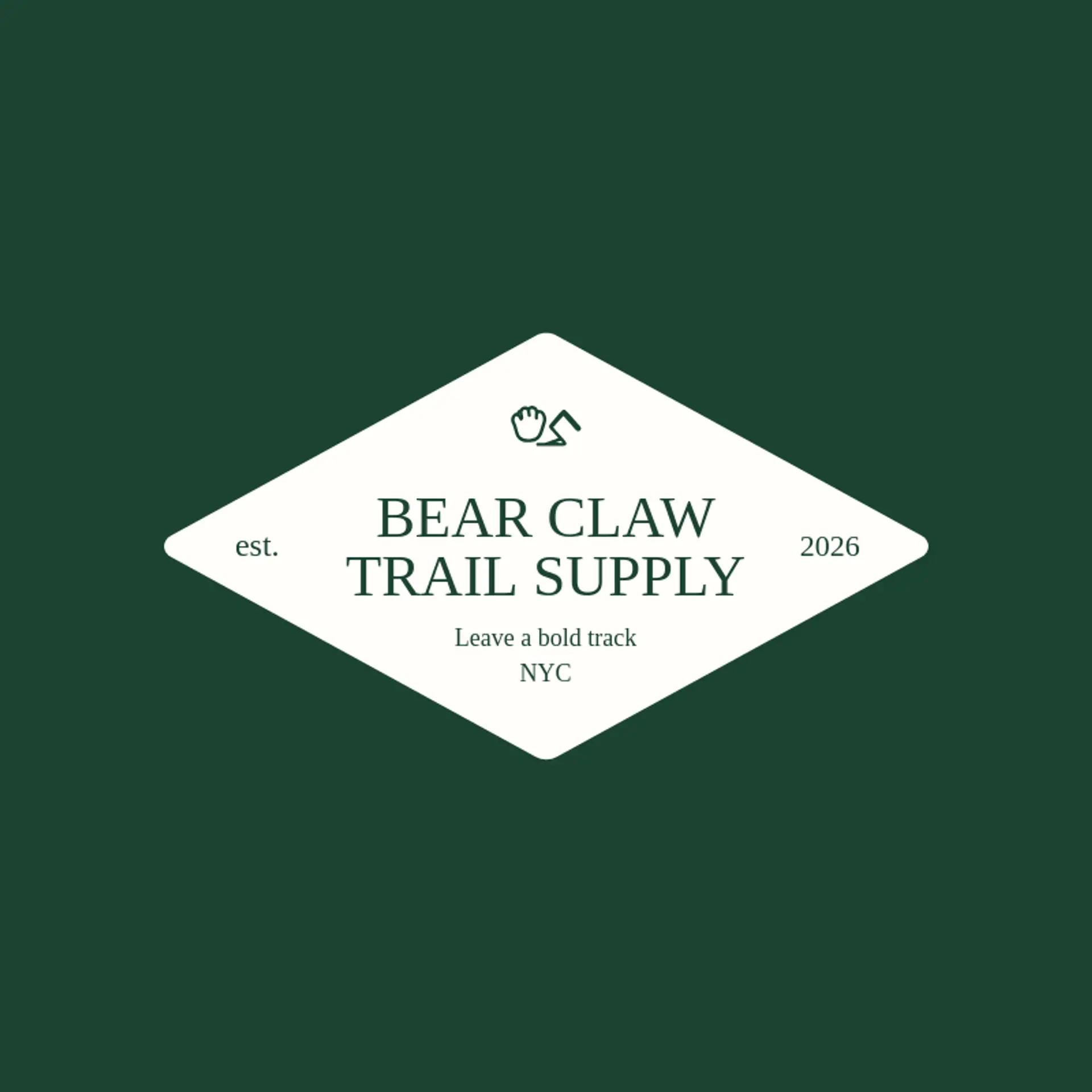 Bear Claw Trail Supply logo for grizzly bear