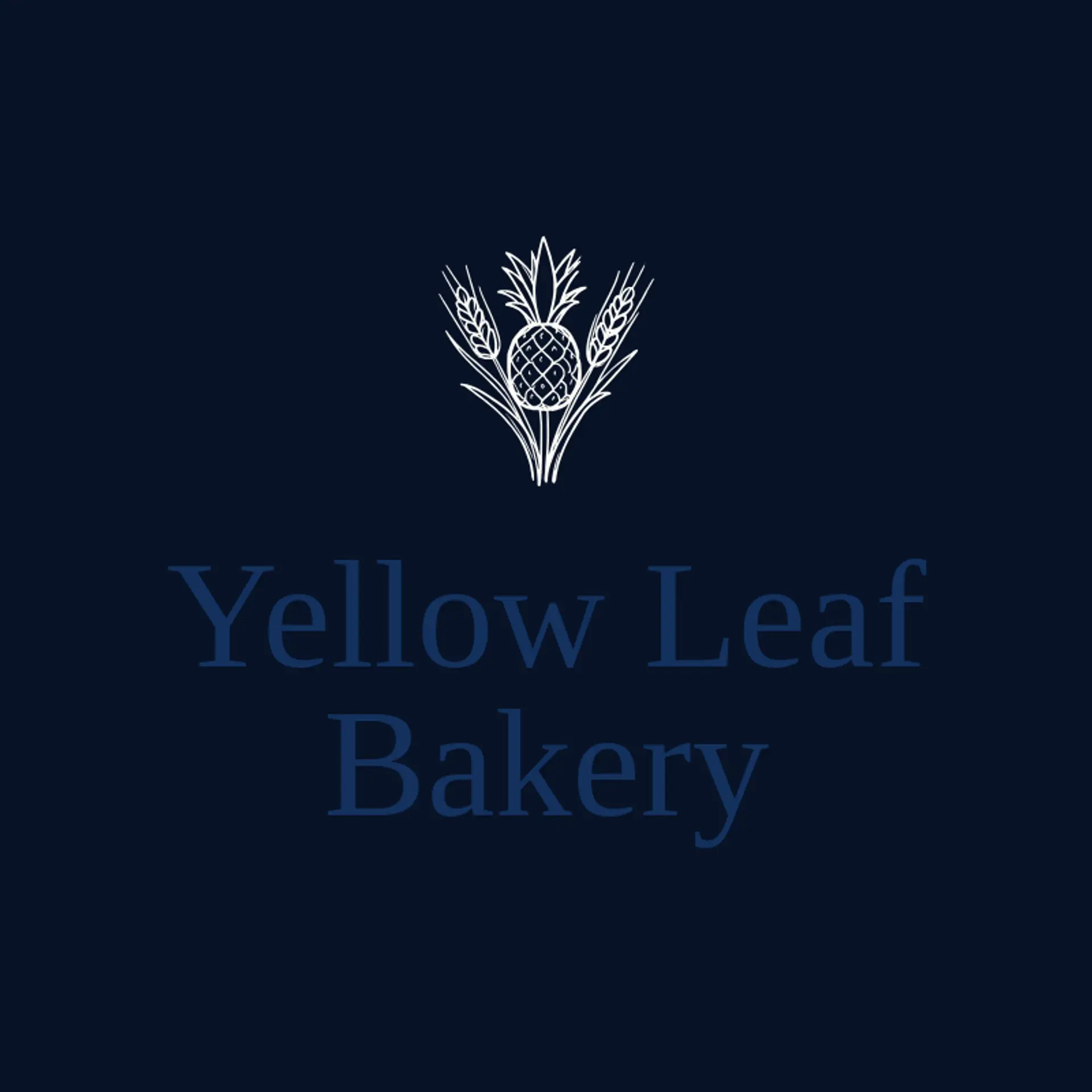 Yellow Leaf Bakery logo for pineapple
