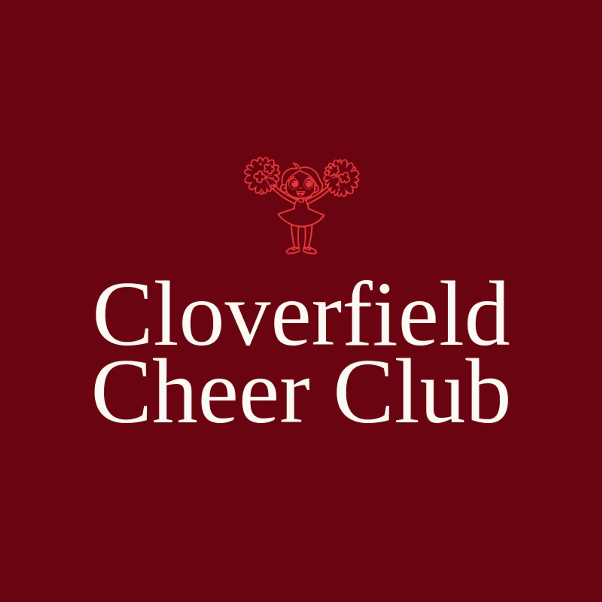 Cloverfield Cheer Club logo for cheerleader