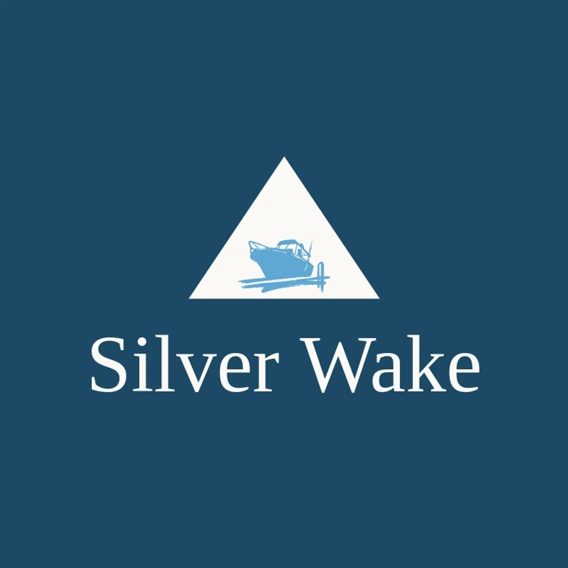Silver Wake logo for marina