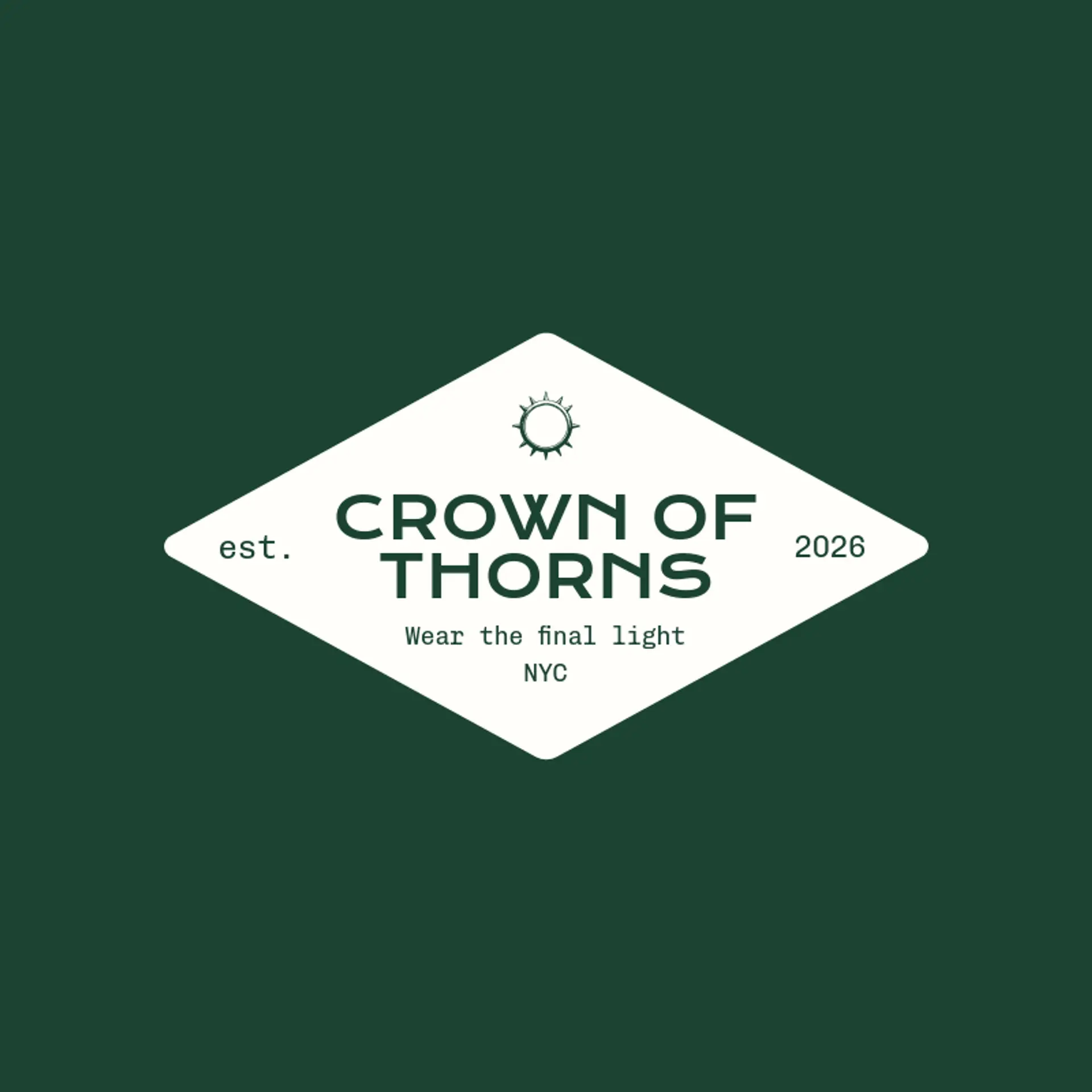Crown of Thorns logo for death metal