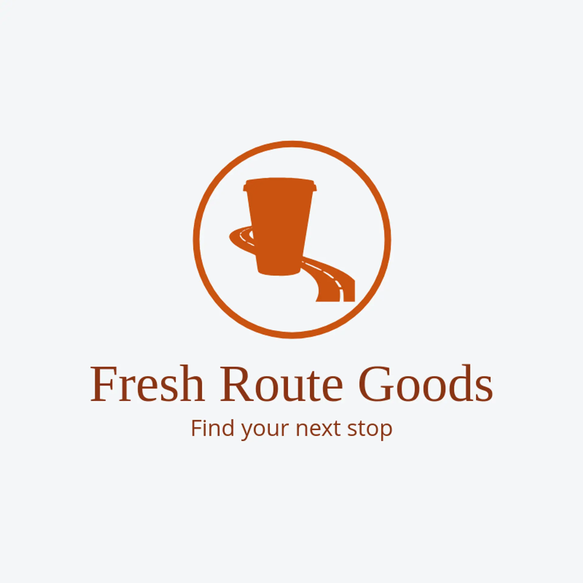 Fresh Route Goods logo for tumbler