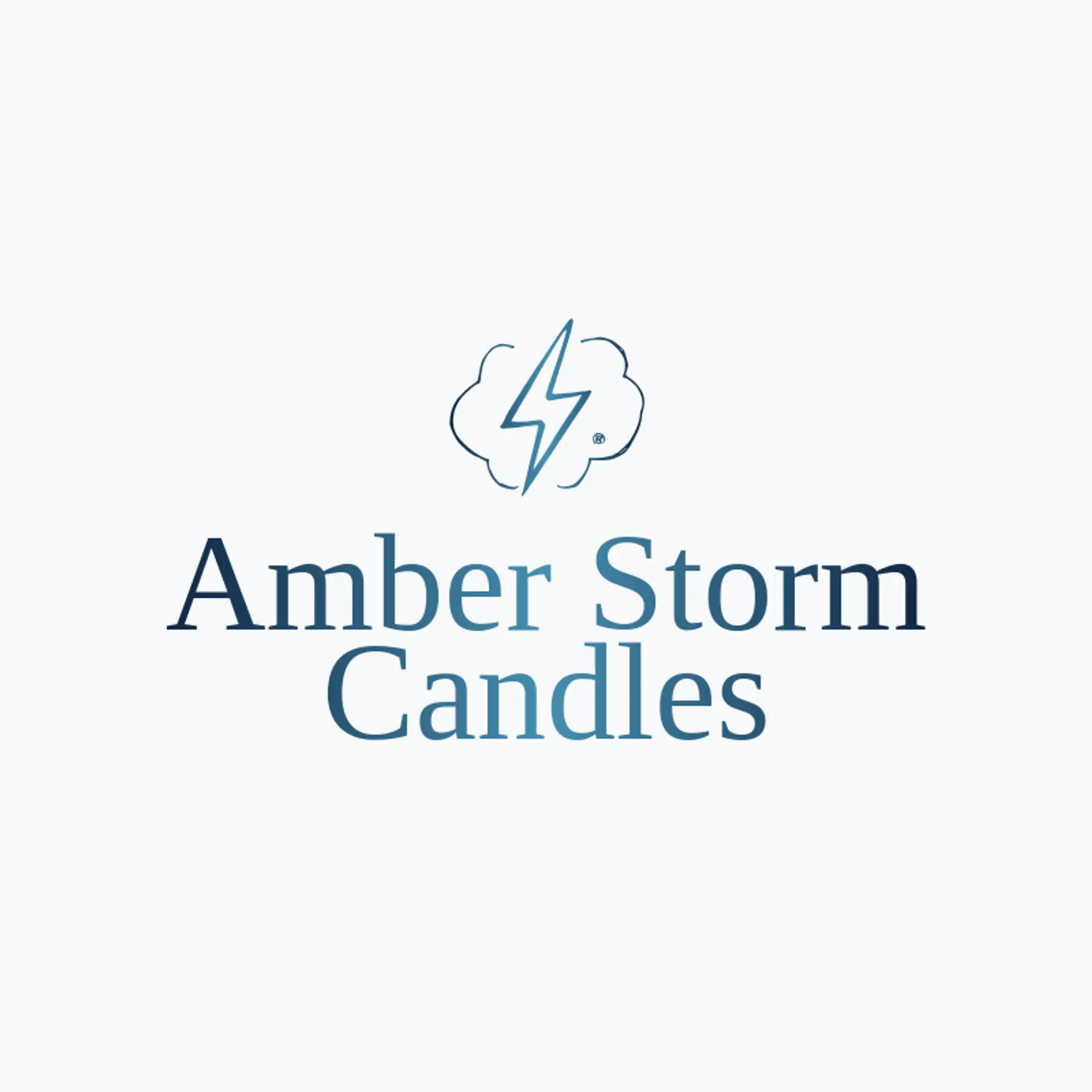 Amber Storm Candles logo for thunder