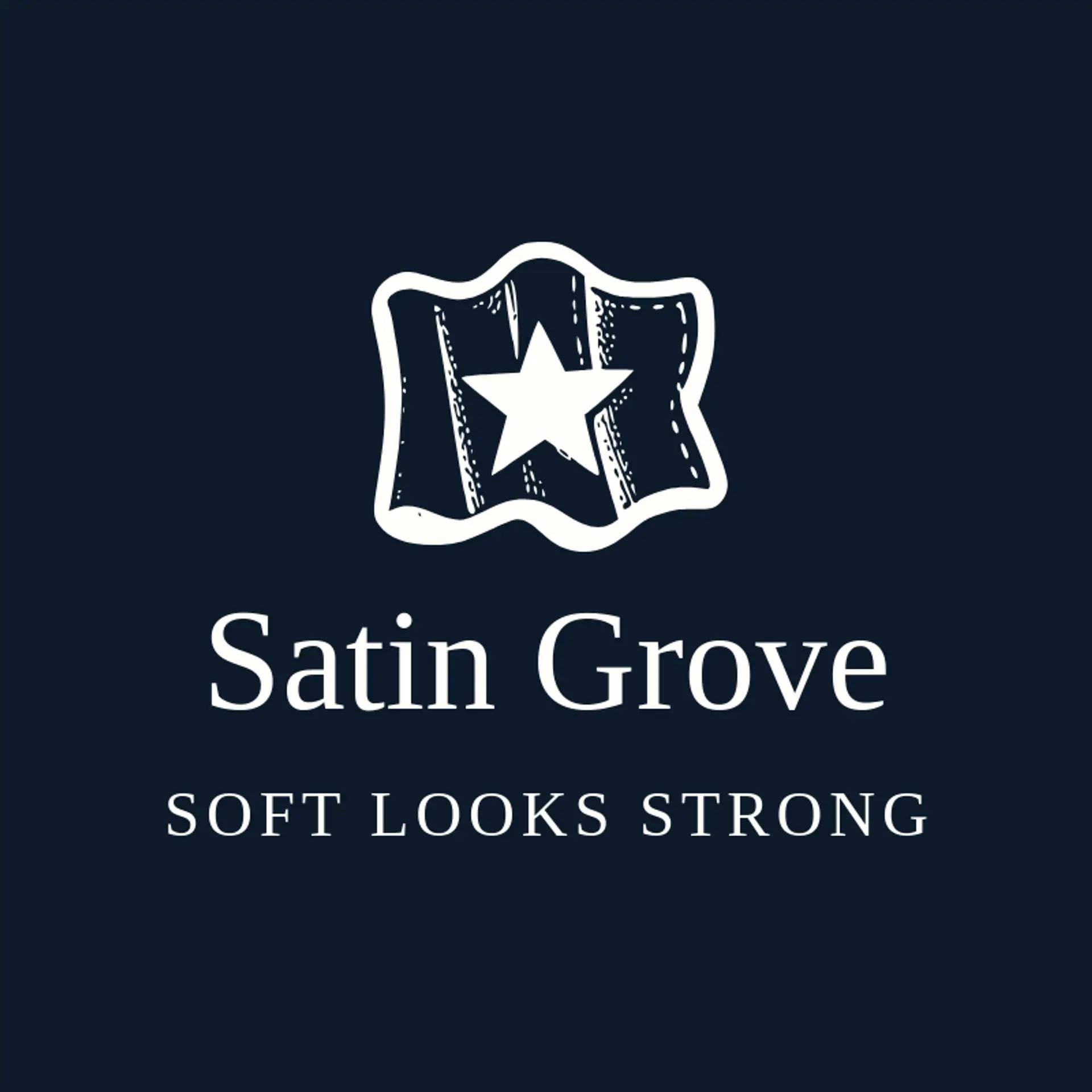 Satin Grove logo for clothing store