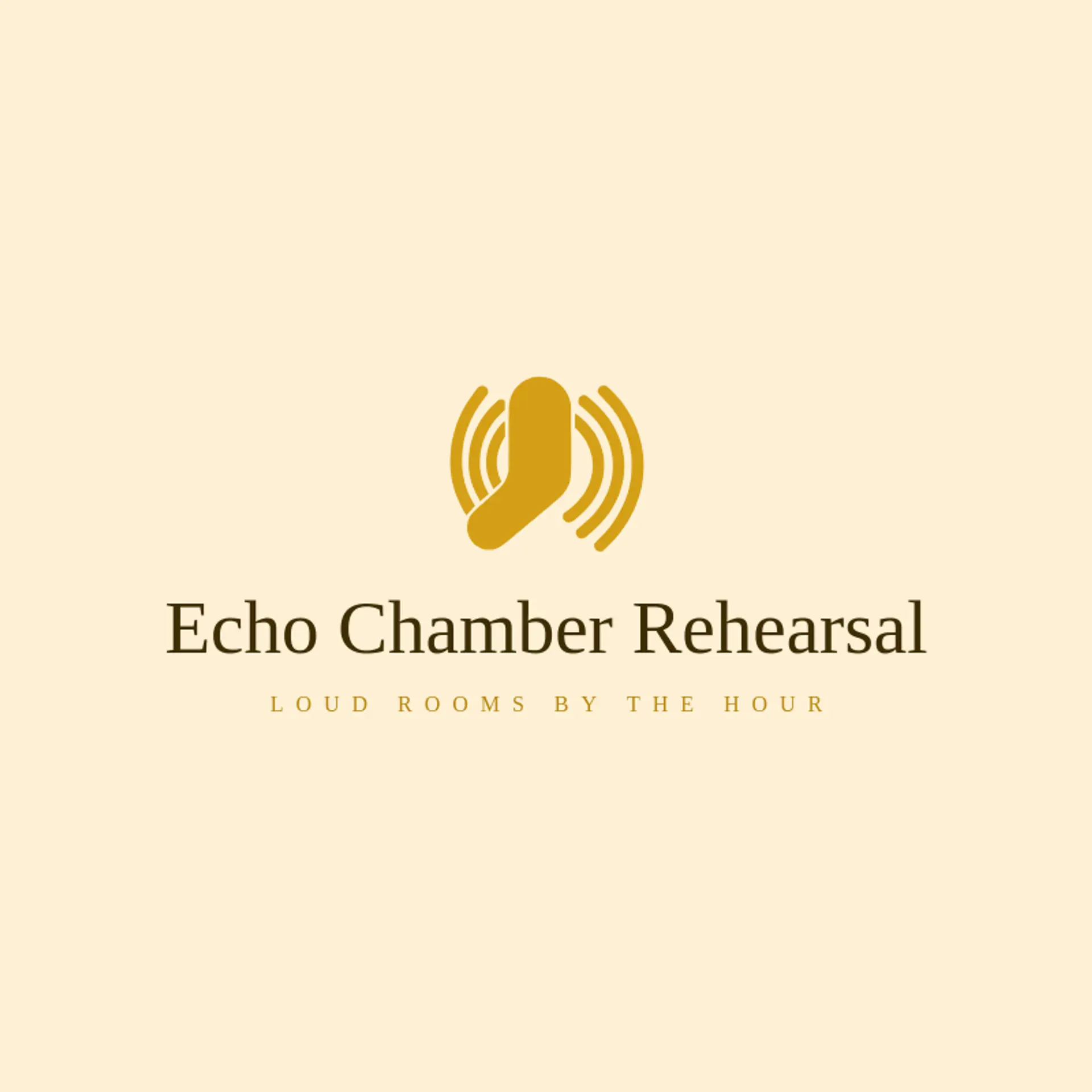 Echo Chamber Rehearsal logo for rock band