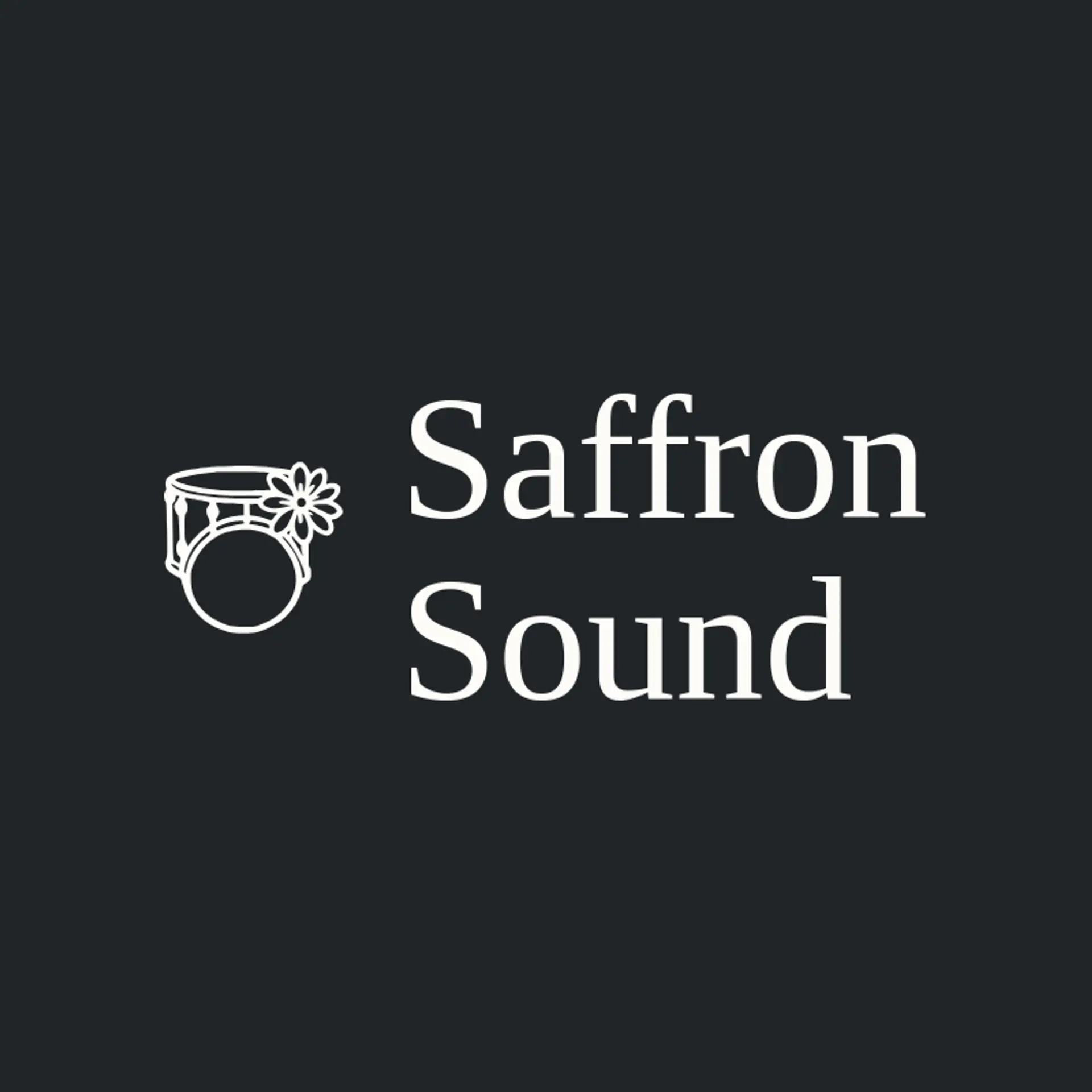 Saffron Sound logo for drum