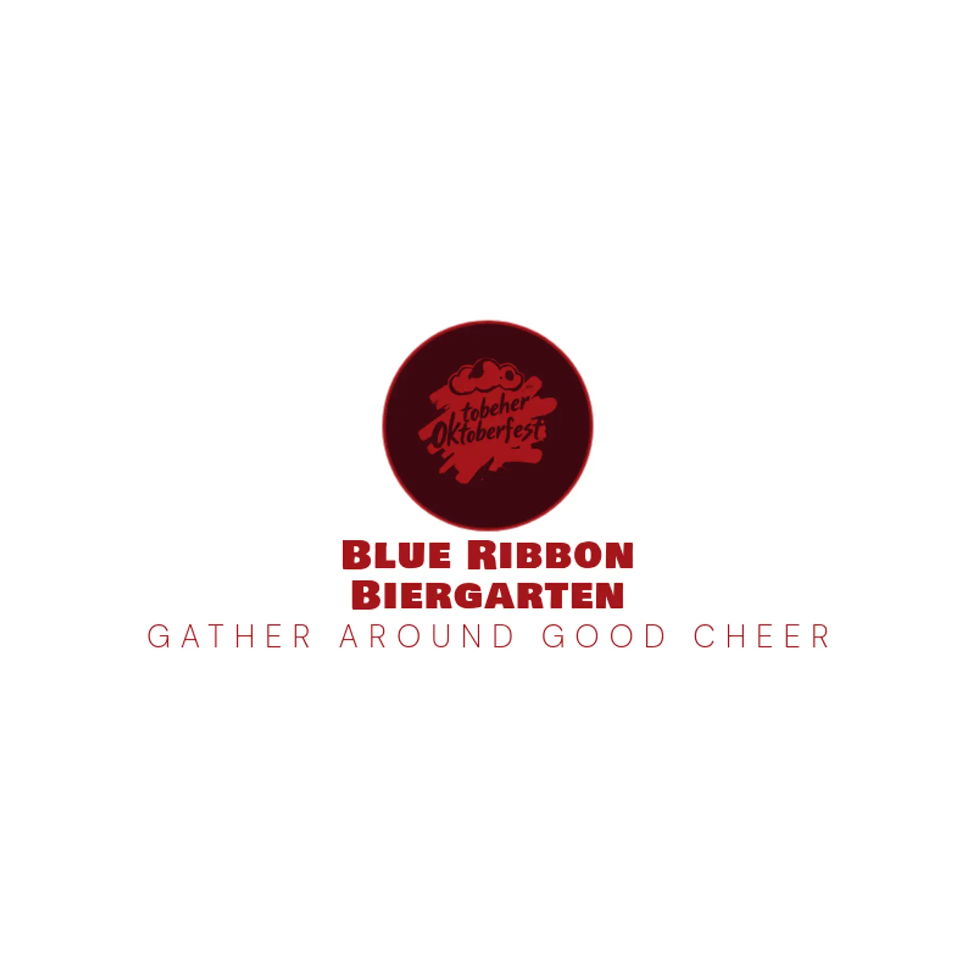 Blue Ribbon Biergarten logo for oktoberfest