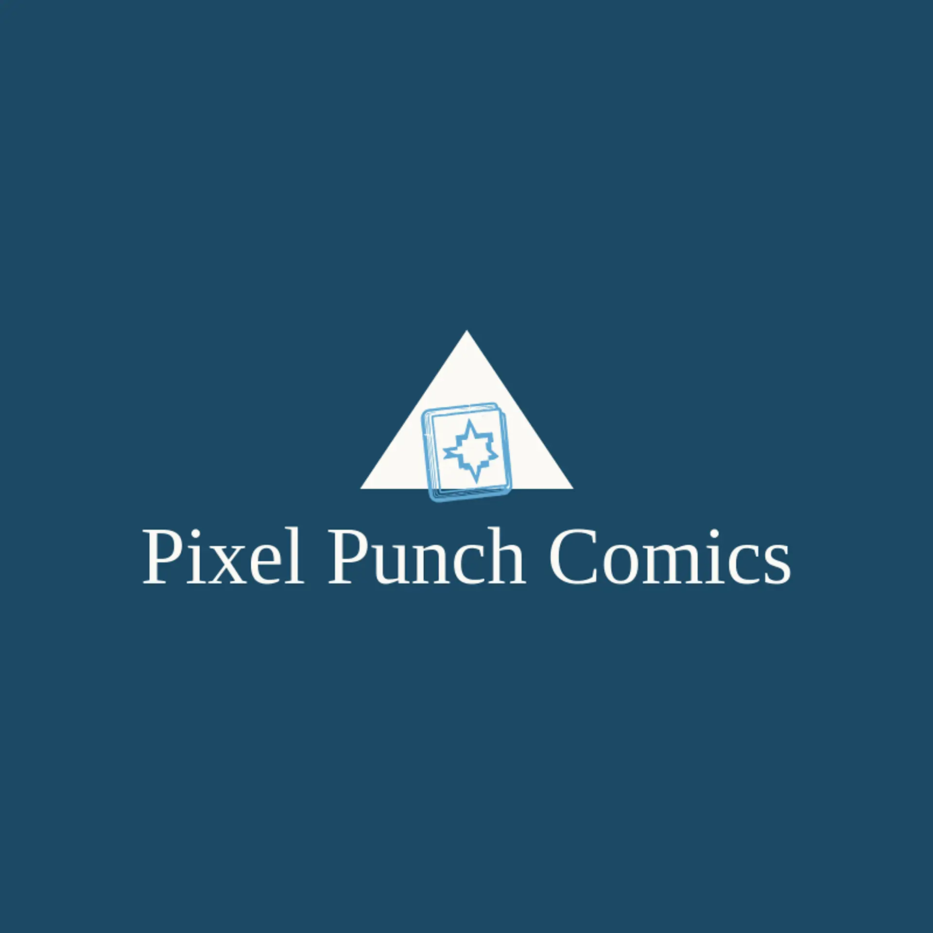 Pixel Punch Comics logo for comic book