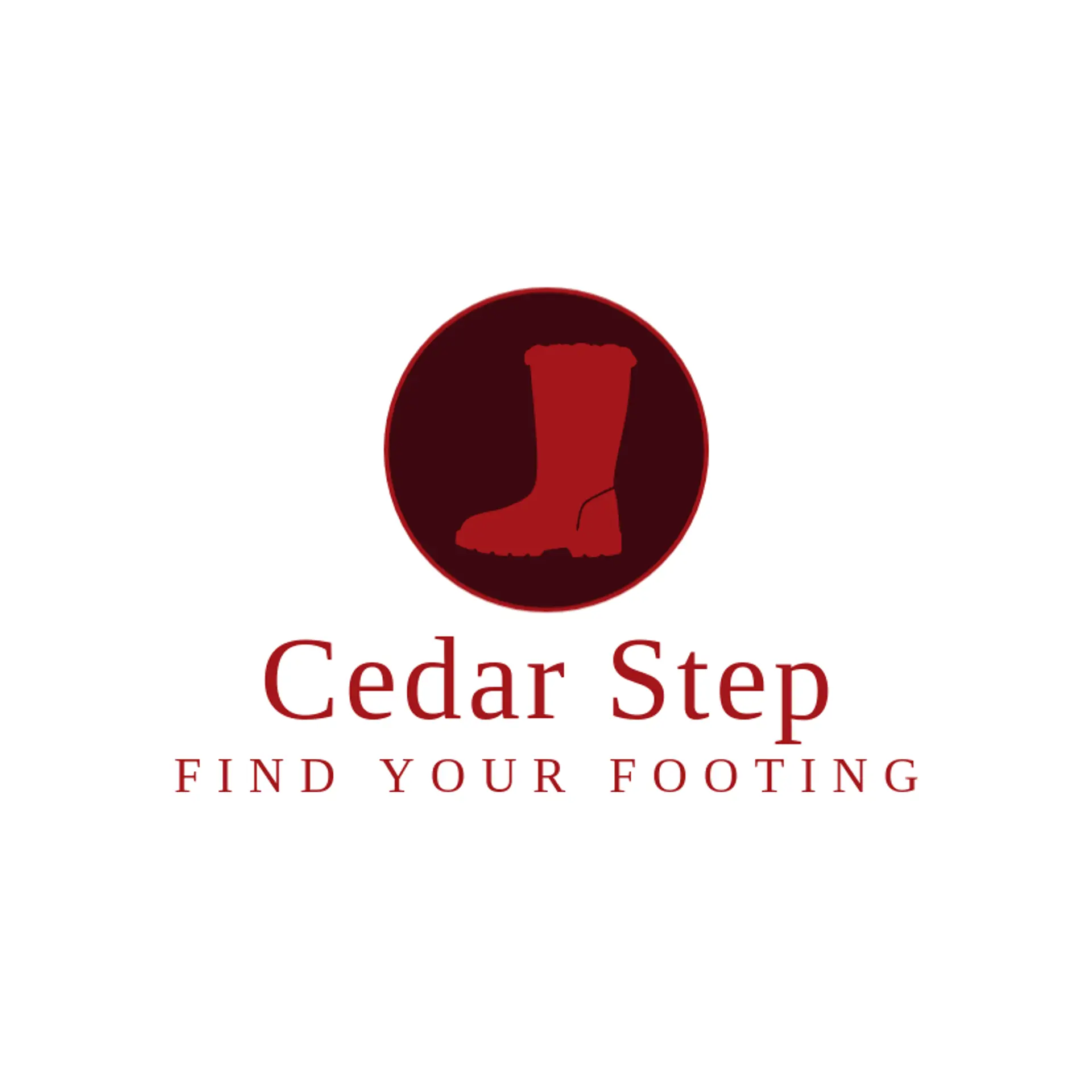 Cedar Step logo for boot