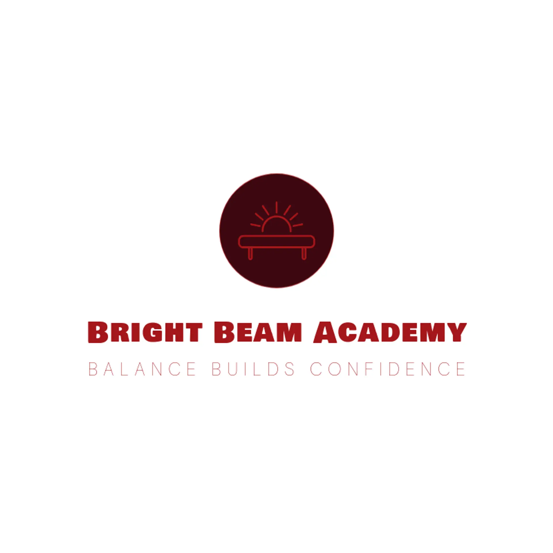 Bright Beam Academy logo for gymnastics