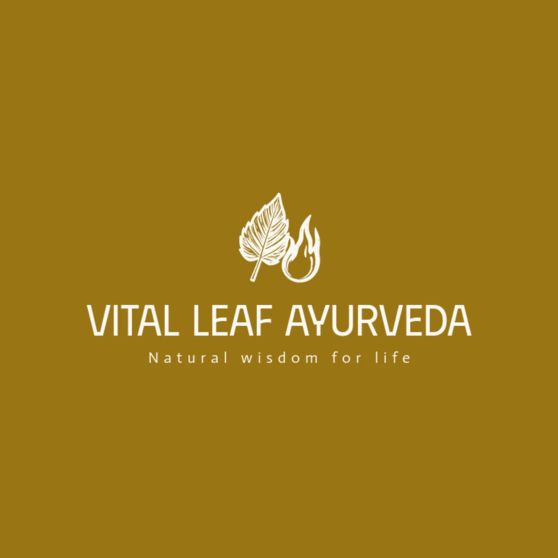 Vital Leaf Ayurveda logo for ayurvedic