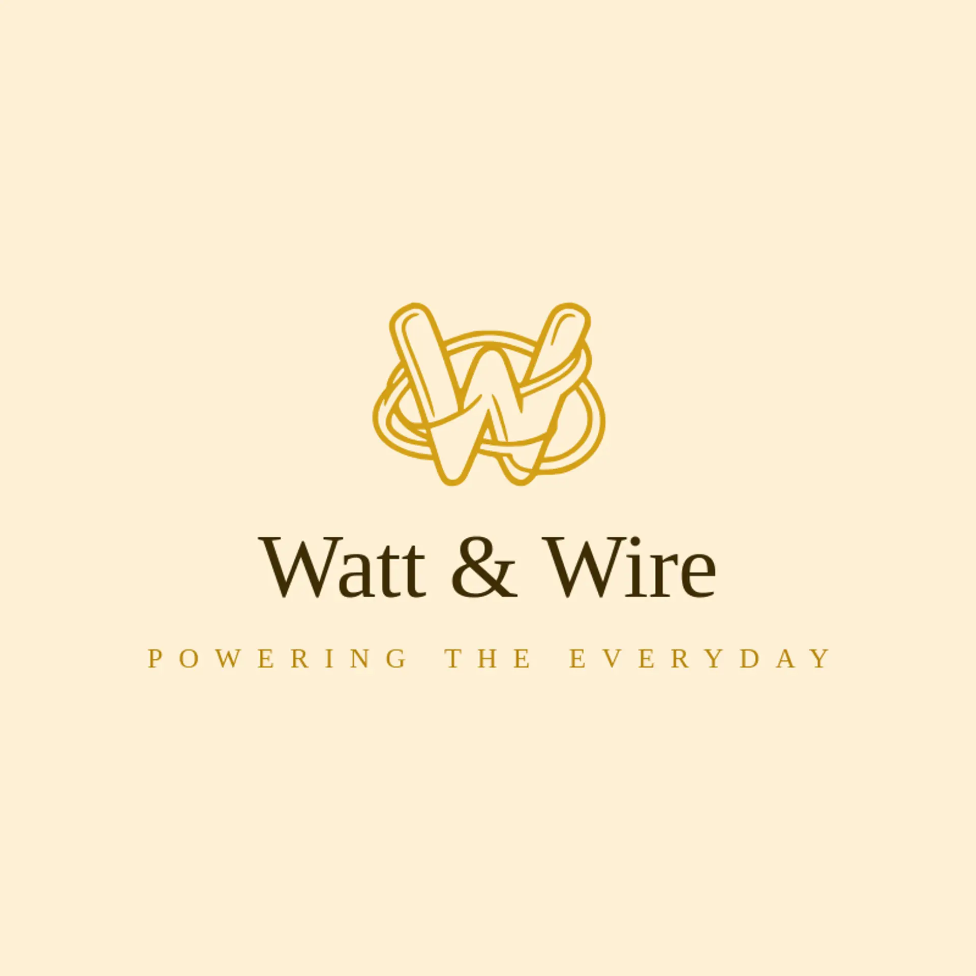 Watt & Wire logo for plug