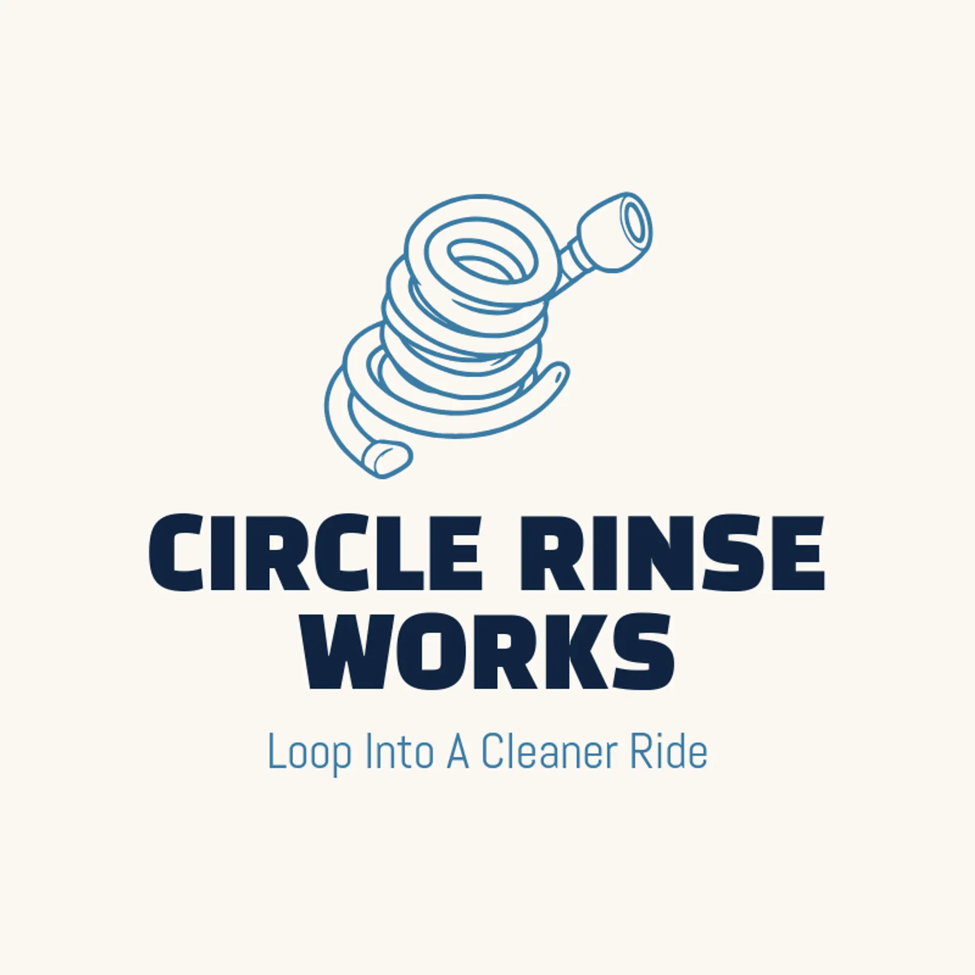 Circle Rinse Works logo for car wash