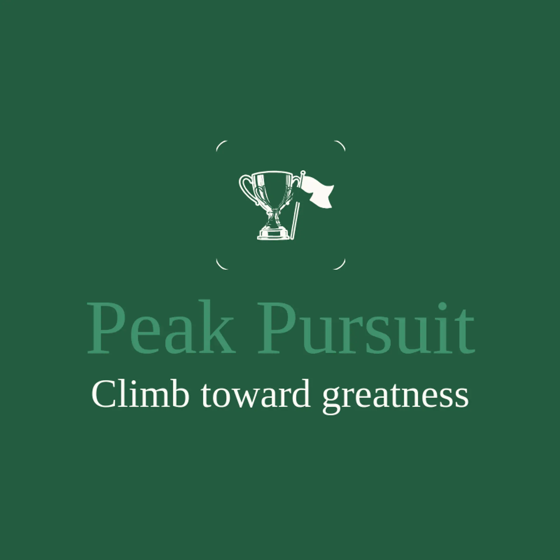 Peak Pursuit logo for trophy