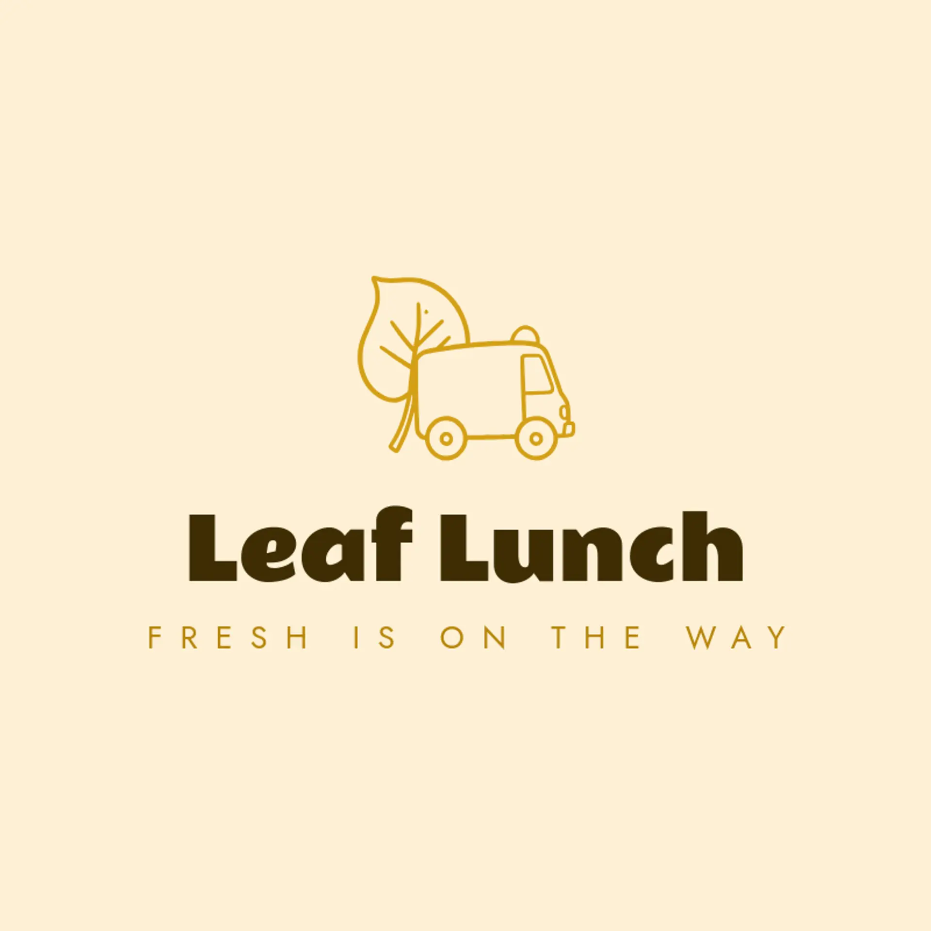Leaf Lunch logo for food truck