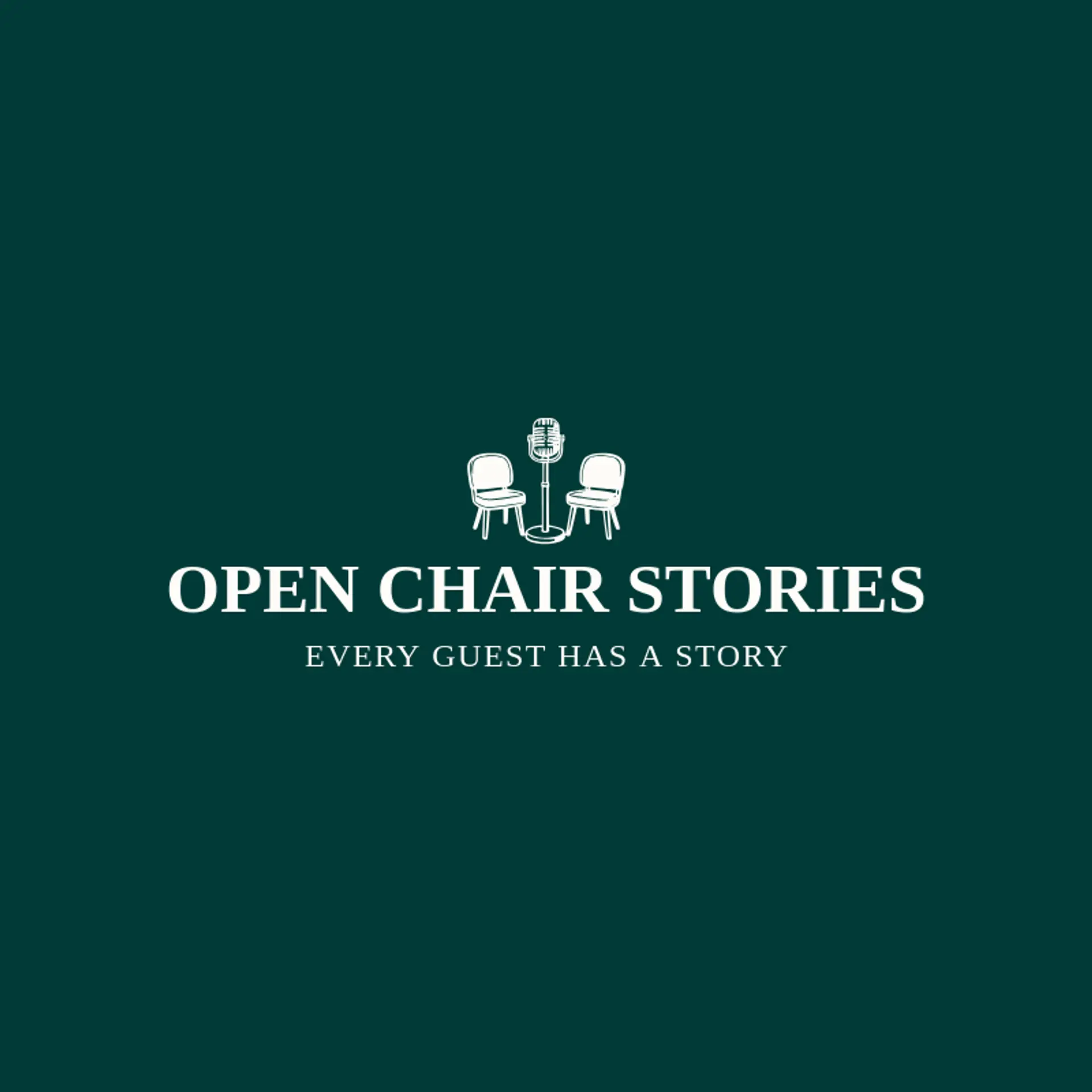 Open Chair Stories logo for talk show