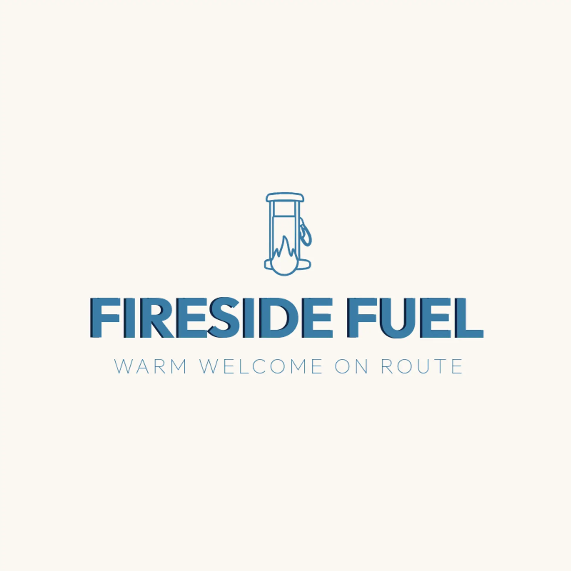 Fireside Fuel logo for gas station