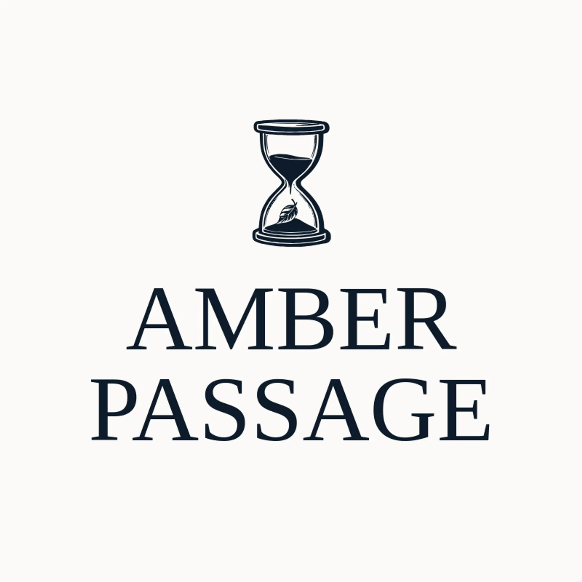 Amber Passage logo for hourglass