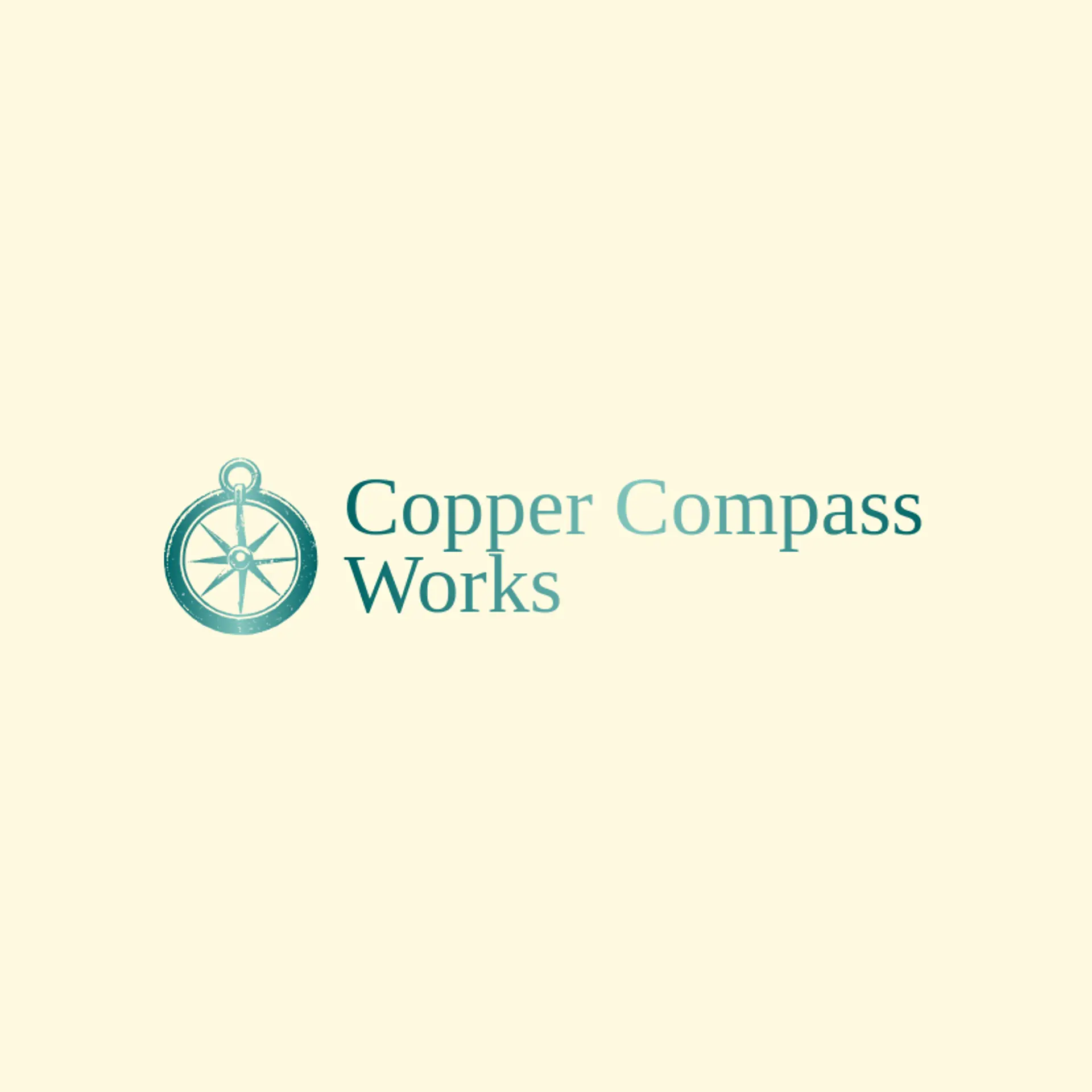 Copper Compass Works logo for fabrication