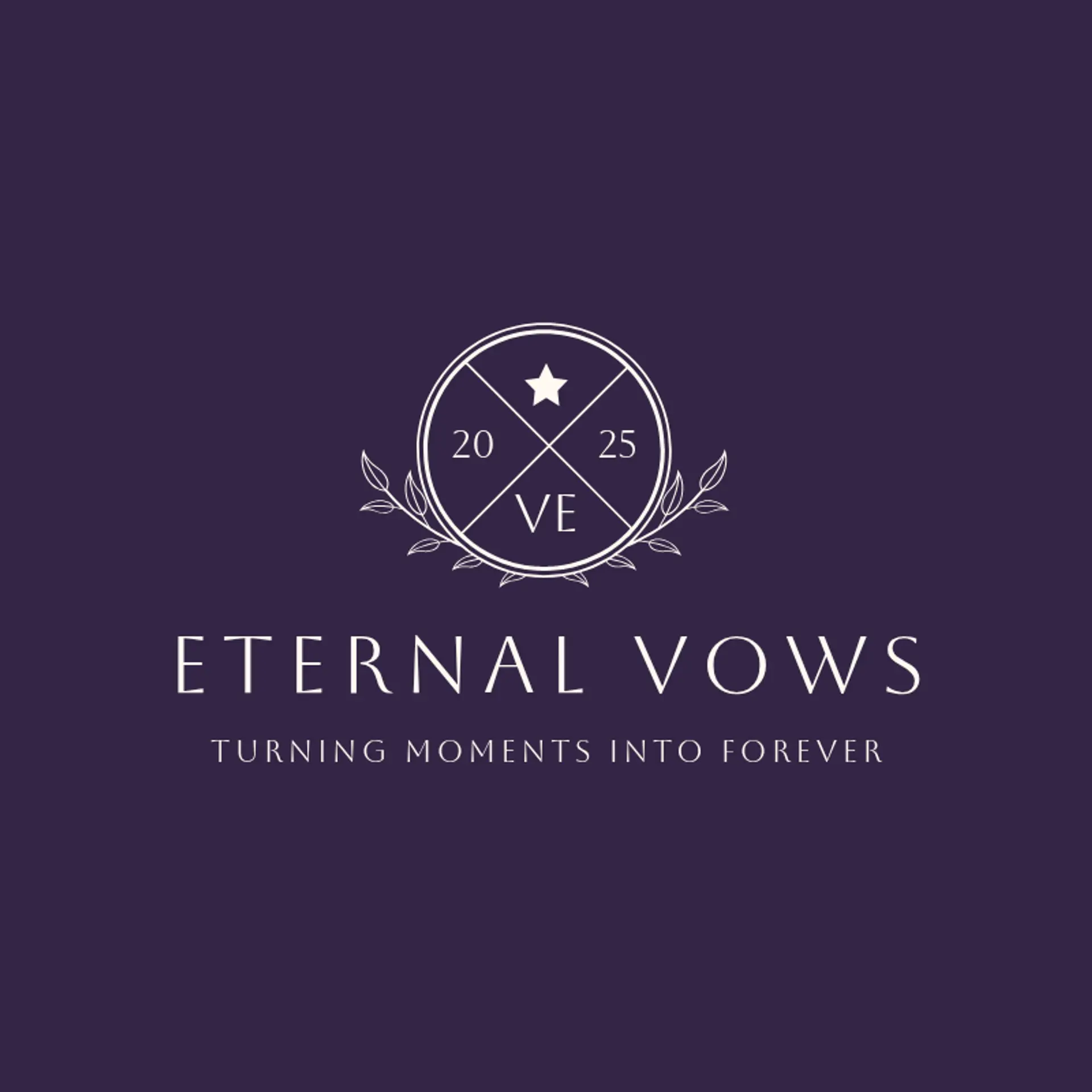 Blissful Vows logo for wedding company