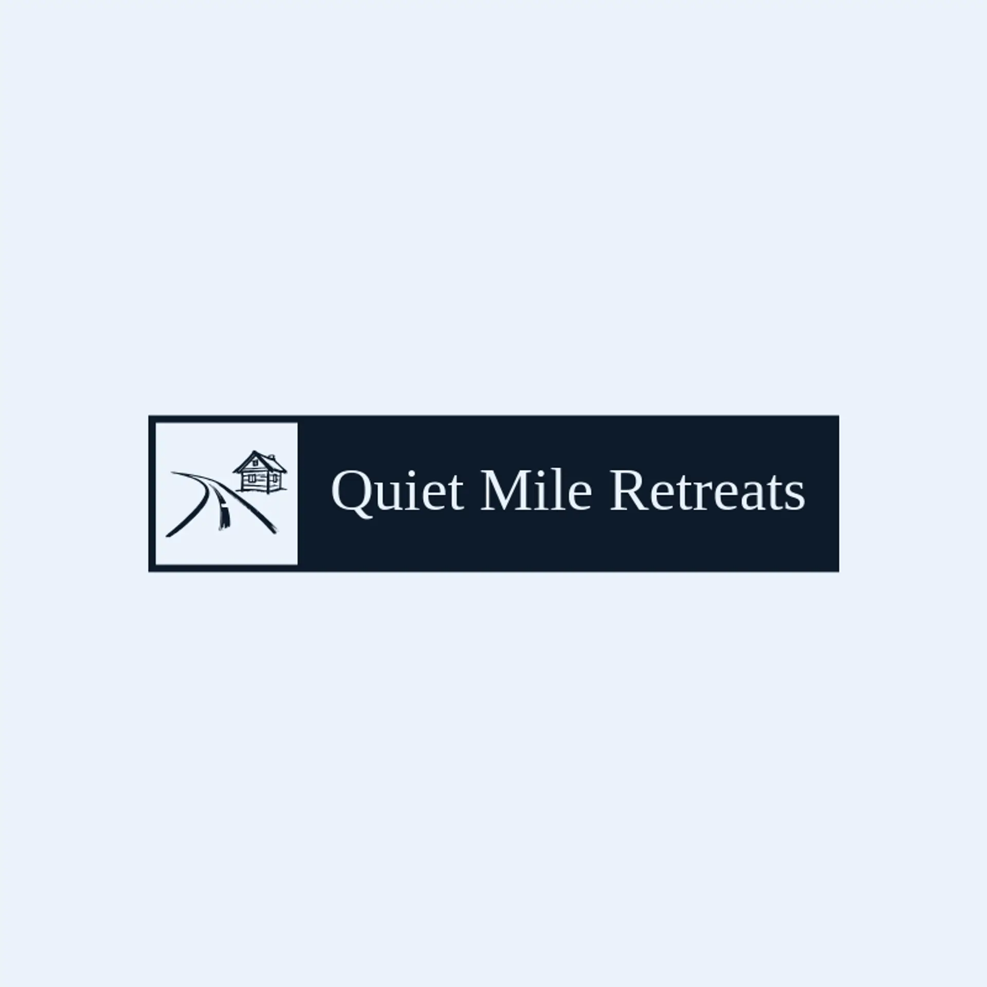 Quiet Mile Retreats logo for highway