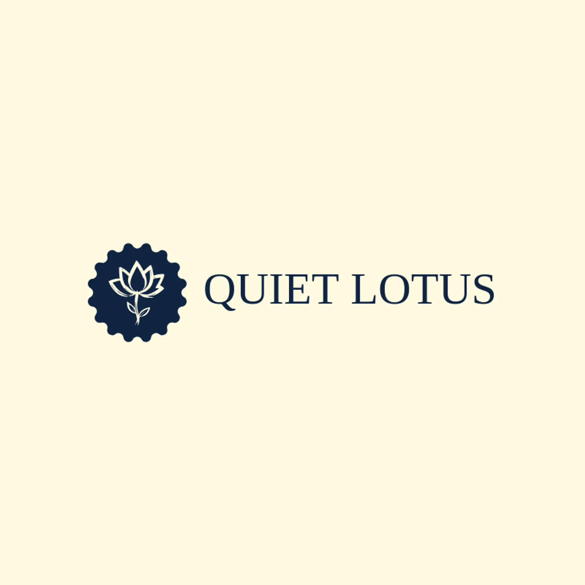 Quiet Lotus logo for wellness