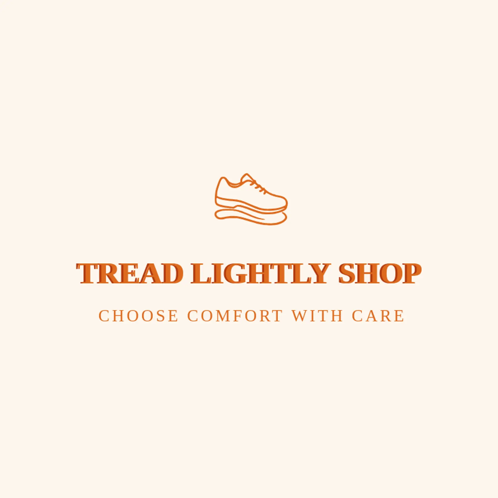 Tread Lightly Shop logo for shoe store