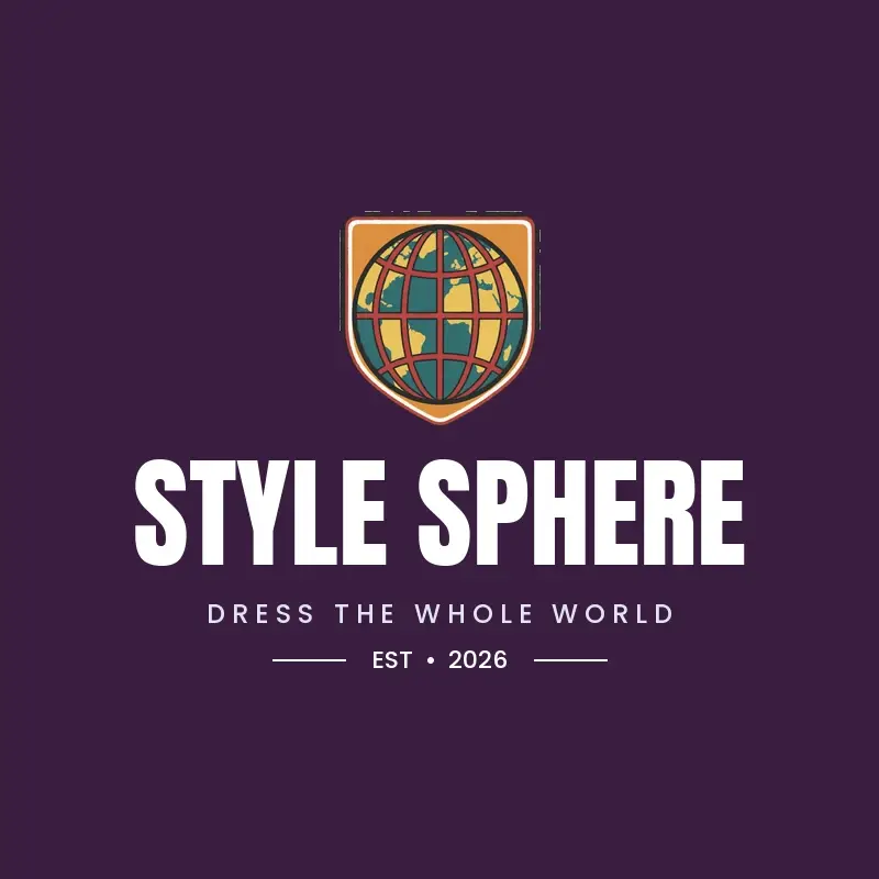 The clothing brand name Style Sphere as a branded logo in a black ink style