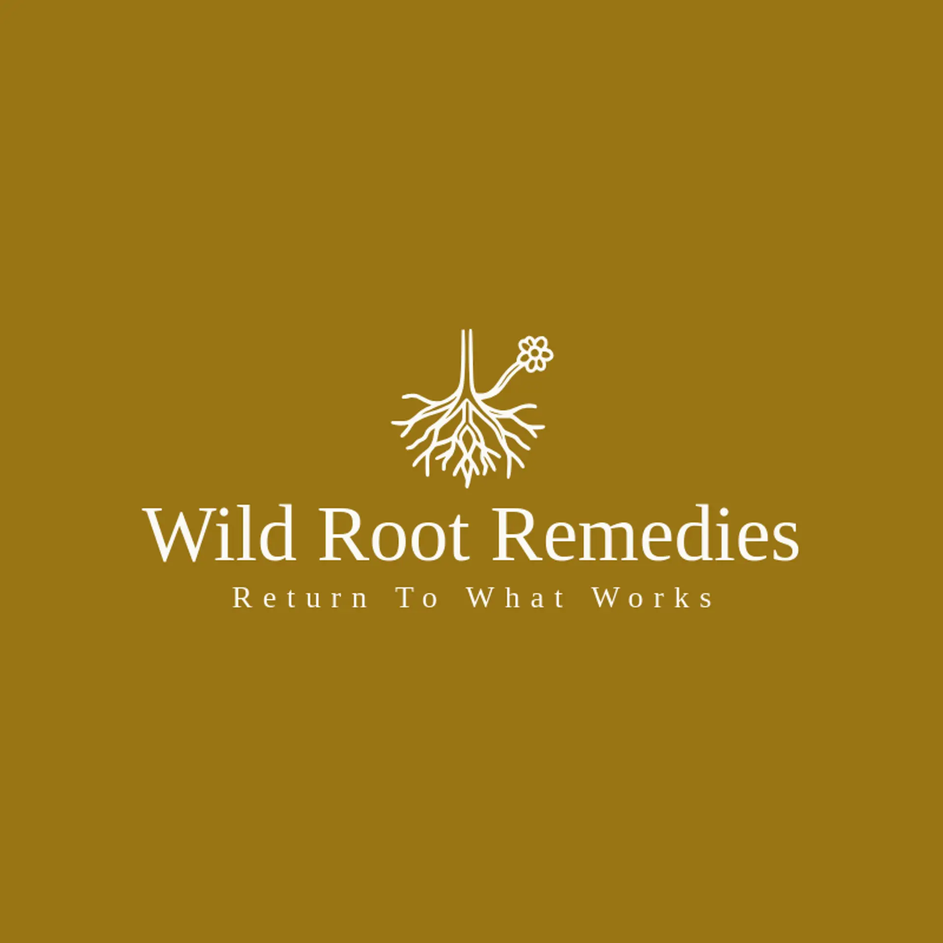Wild Root Remedies logo for natural