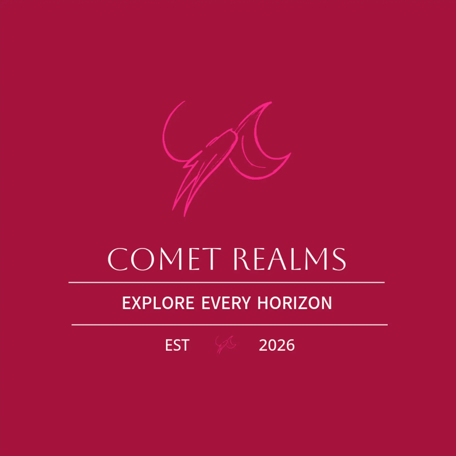 Comet Realms logo for fantasy