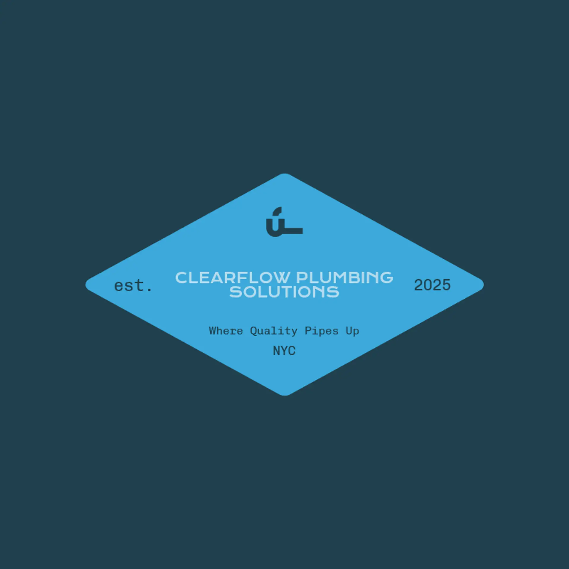 ClearFlow Plumbing logo for plumbing