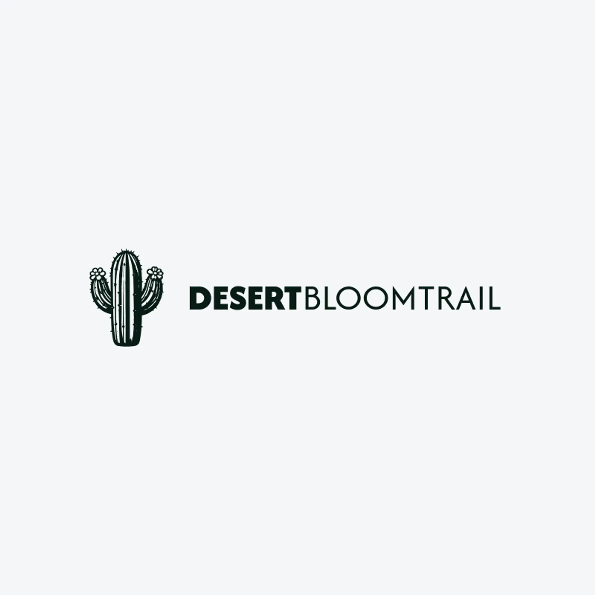 Desert Bloom Trail logo for cactus